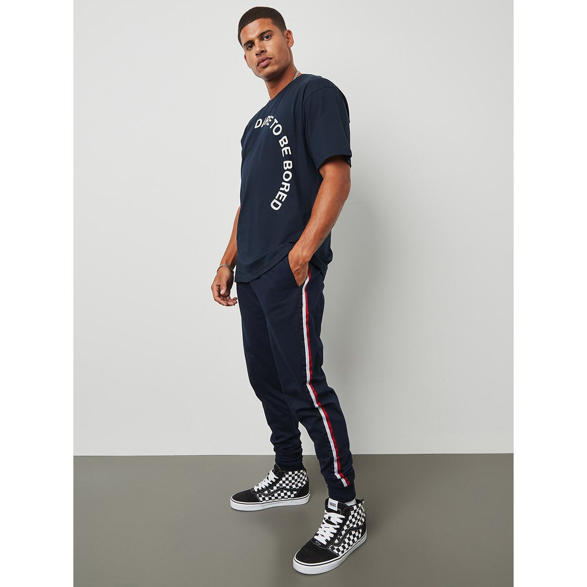 Styli Cotton Regular Fit Jogger with Side Tape Detail-men-clothing-bottoms-joggers-image-2