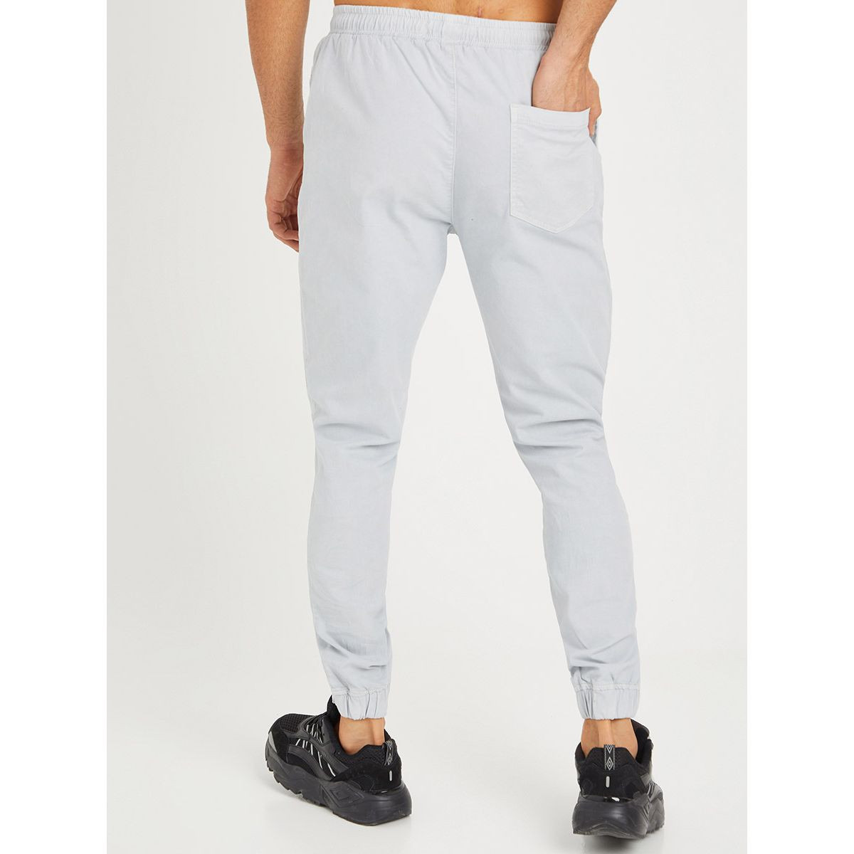 Styli Solid Jogger with Drawstring Closure and Pockets-men-clothing-bottoms-joggers-image-3
