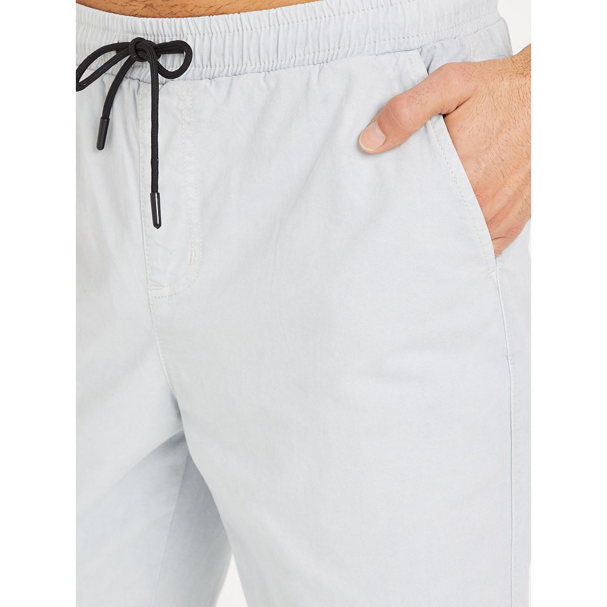 Styli Solid Jogger with Drawstring Closure and Pockets-men-clothing-bottoms-joggers-image-4