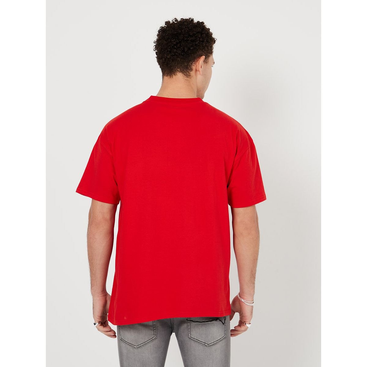 Styli Solid Crew Neck Oversized Cotton T-shirt-men-clothing-tshirtsandpolos-tshirts-image-4