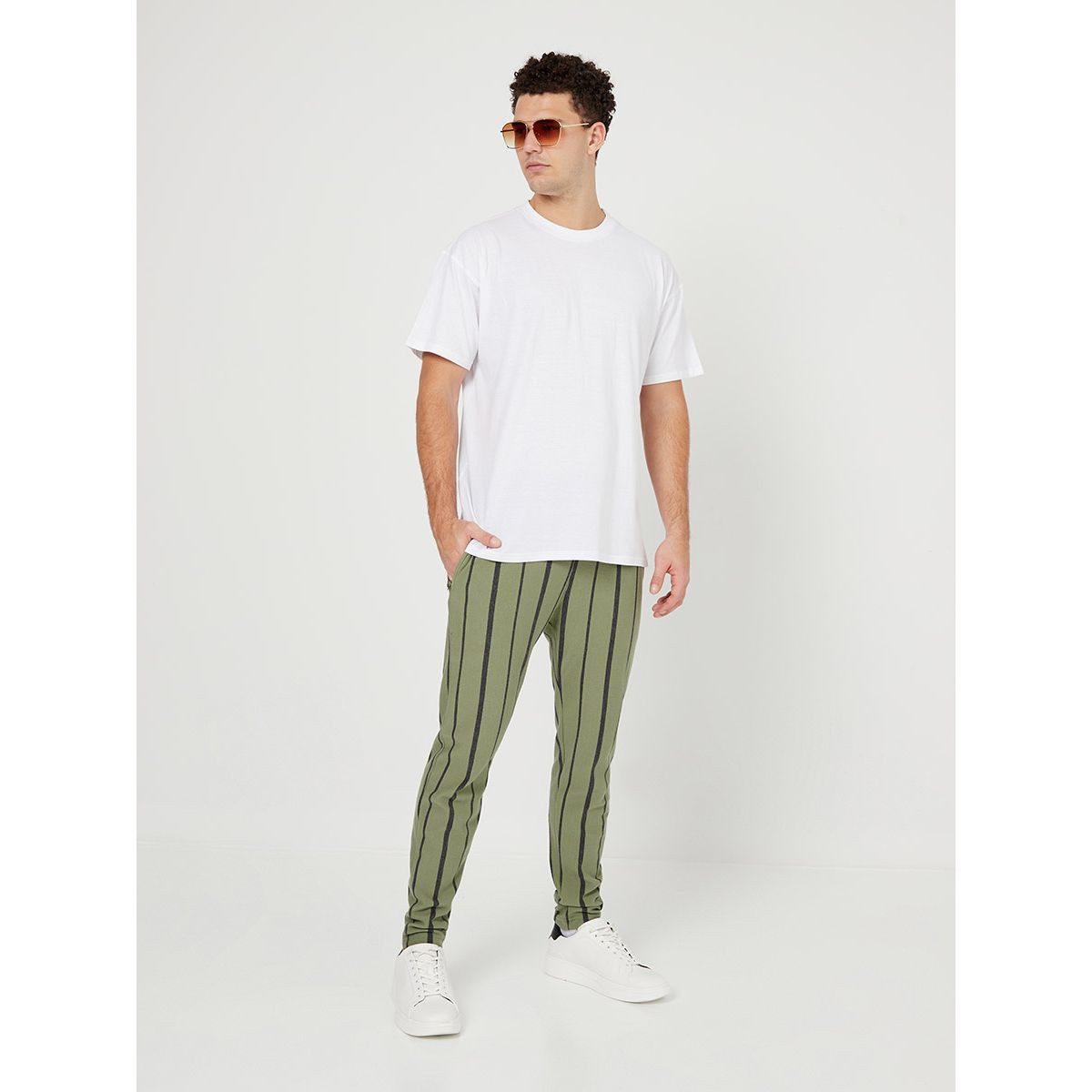 Styli Solid Crew Neck Oversized Cotton T-shirt-men-clothing-tshirtsandpolos-tshirts-image-2
