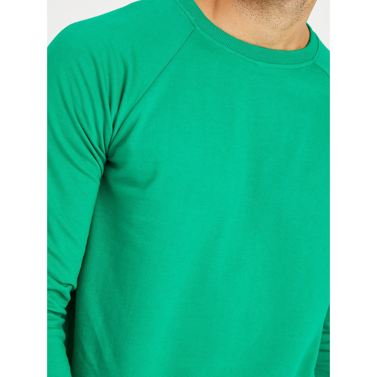 Styli Raglan Sleeves Crew Neck Knitted Regular Sweatshirt-men-winterwear-hoodiesandsweatshirts-image-4