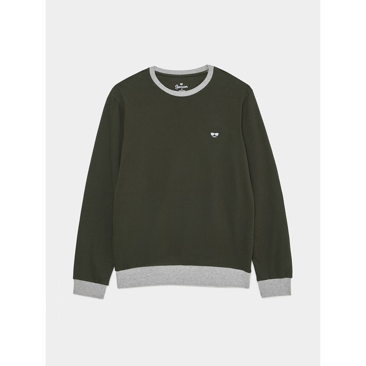 Styli Logo Embroidered Sweatshirt with Ribbed Cuff and Bottom-men-winterwear-hoodiesandsweatshirts-image-6