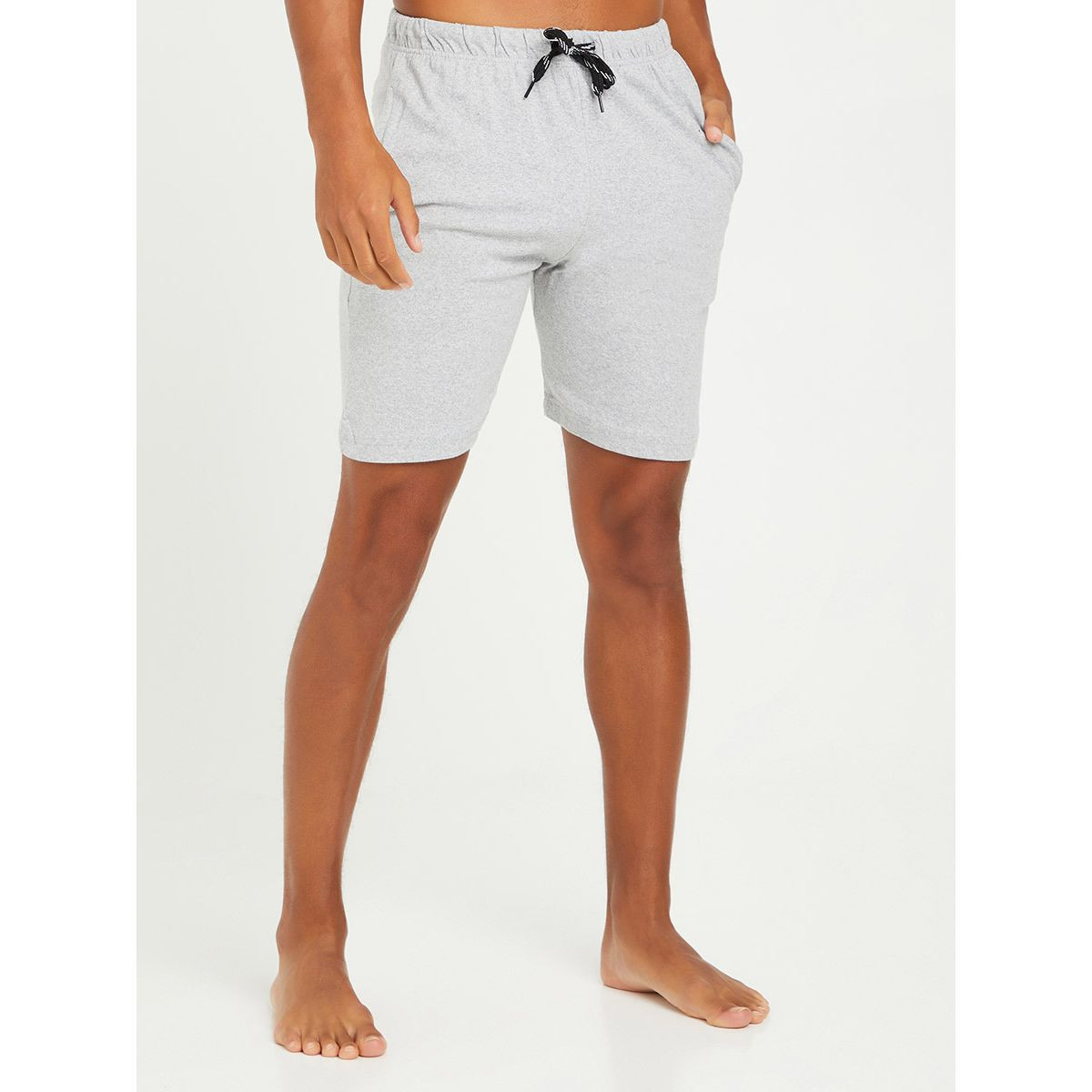 Styli Pack of 2 - Solid Lounge Shorts with Drawstring Detail-men-clothing-nightwear-pyjamaandshorts-image-4