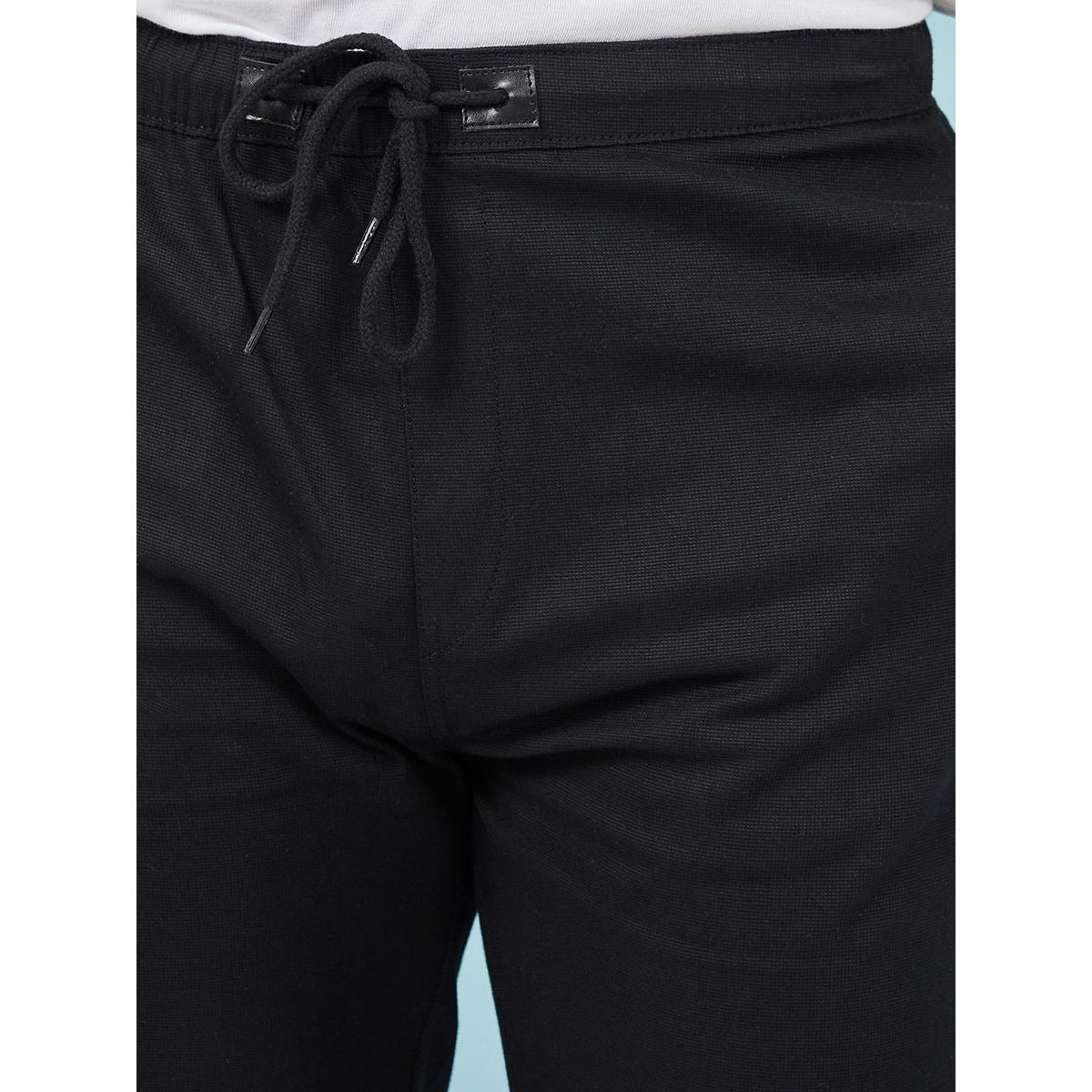 Styli Turn Up Hem Texture Woven Slim Fit Jogger-men-clothing-bottoms-joggers-image-3