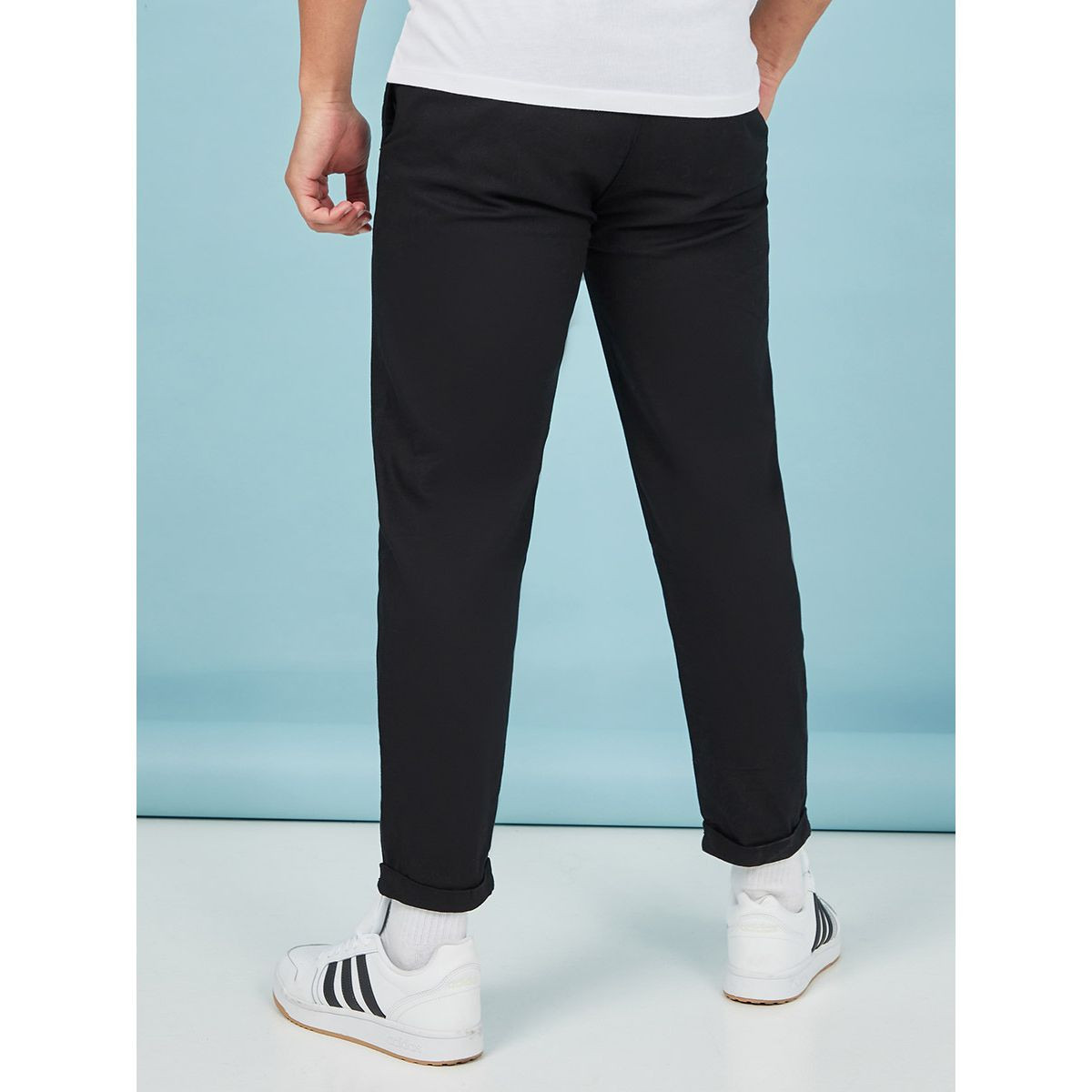 Styli Turn Up Hem Texture Woven Slim Fit Jogger-men-clothing-bottoms-joggers-image-4