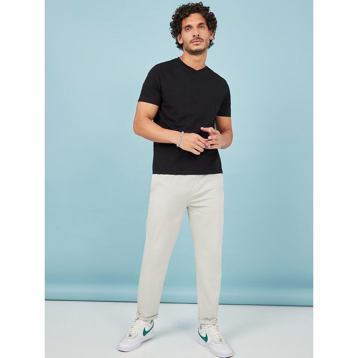 Styli Turn Up Hem Texture Woven Slim Fit Jogger-men-clothing-bottoms-joggers-image-2