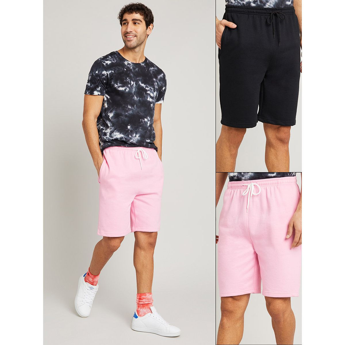 مجموعة من 2 شورت ساده من ستايلي-men-clothing-bottoms-shorts-image-6