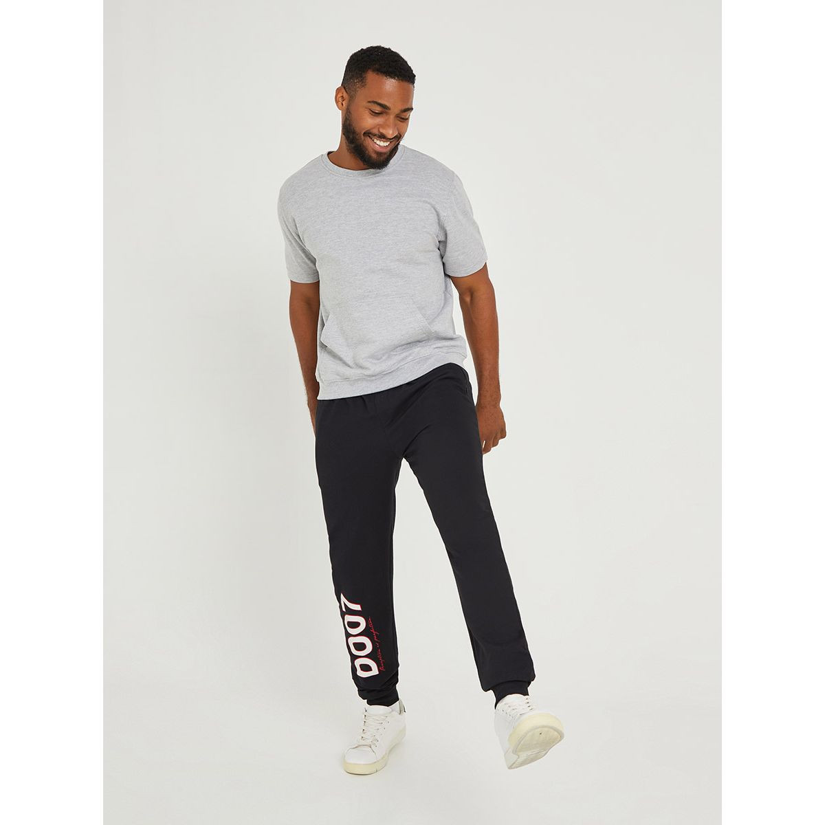 Styli Pack of 2 - Short Sleeves French Terry Sweatshirt-men-winterwear-hoodiesandsweatshirts-image-2