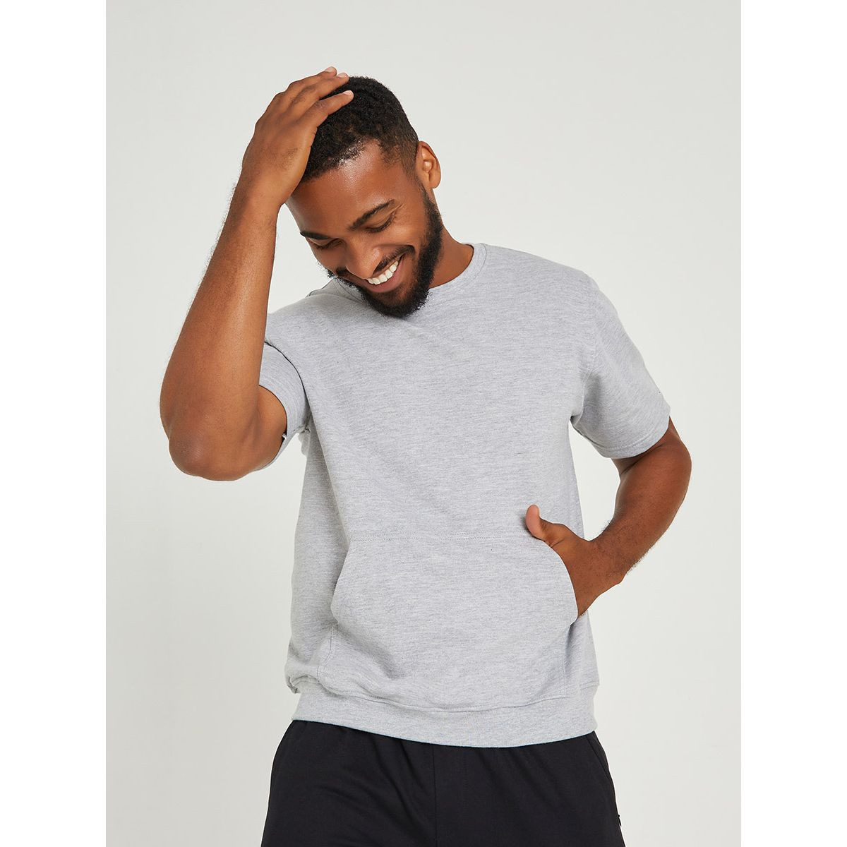 Styli Pack of 2 - Short Sleeves French Terry Sweatshirt-men-winterwear-hoodiesandsweatshirts-image-5