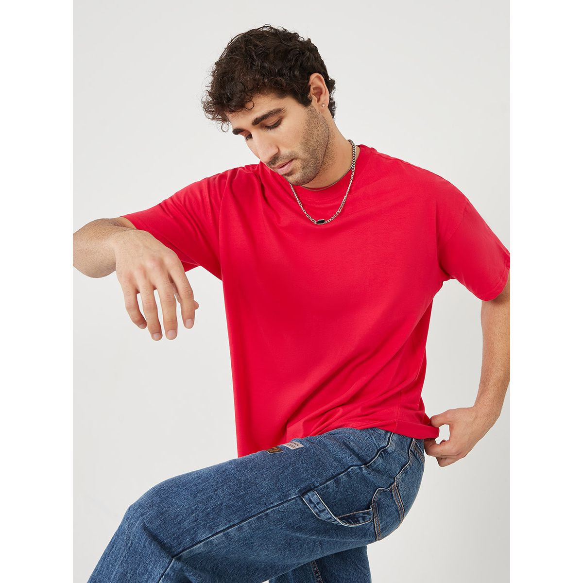 تيشيرت واسع بياقة دائرية من ريد تايب-men-clothing-tshirtsandpolos-tshirts-image-3