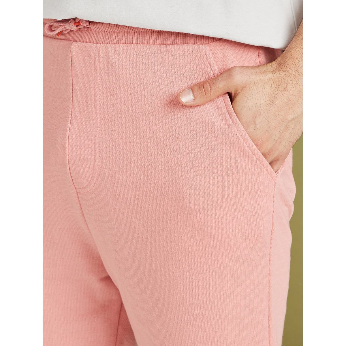 Styli Regular Fit Solid Knit Shorts-men-clothing-bottoms-shorts-image-3