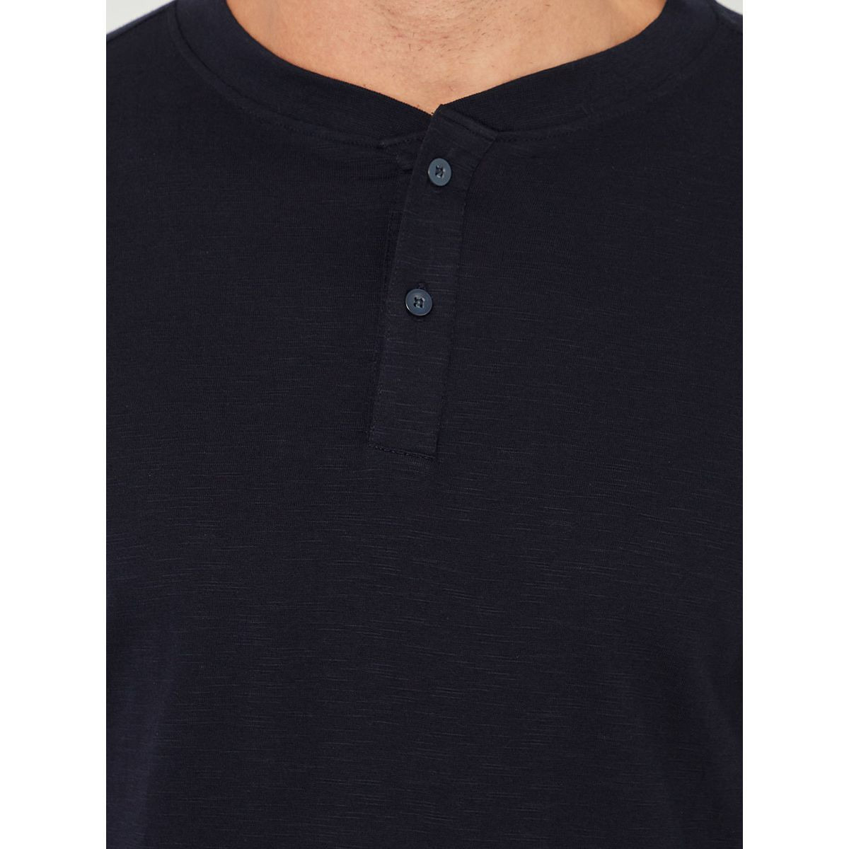 Styli Henley Neck Slub Fabric T-shirt-men-clothing-tshirtsandpolos-tshirts-image-3