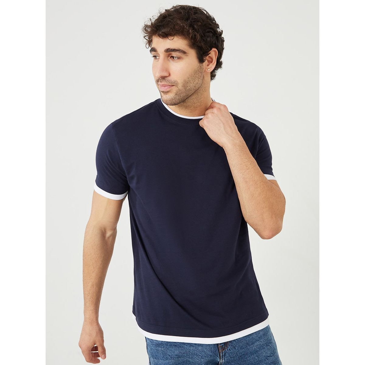 Styli Contrast Collar Hem Ringer Regular Fit T-shirt-men-clothing-tshirtsandpolos-tshirts-image-3