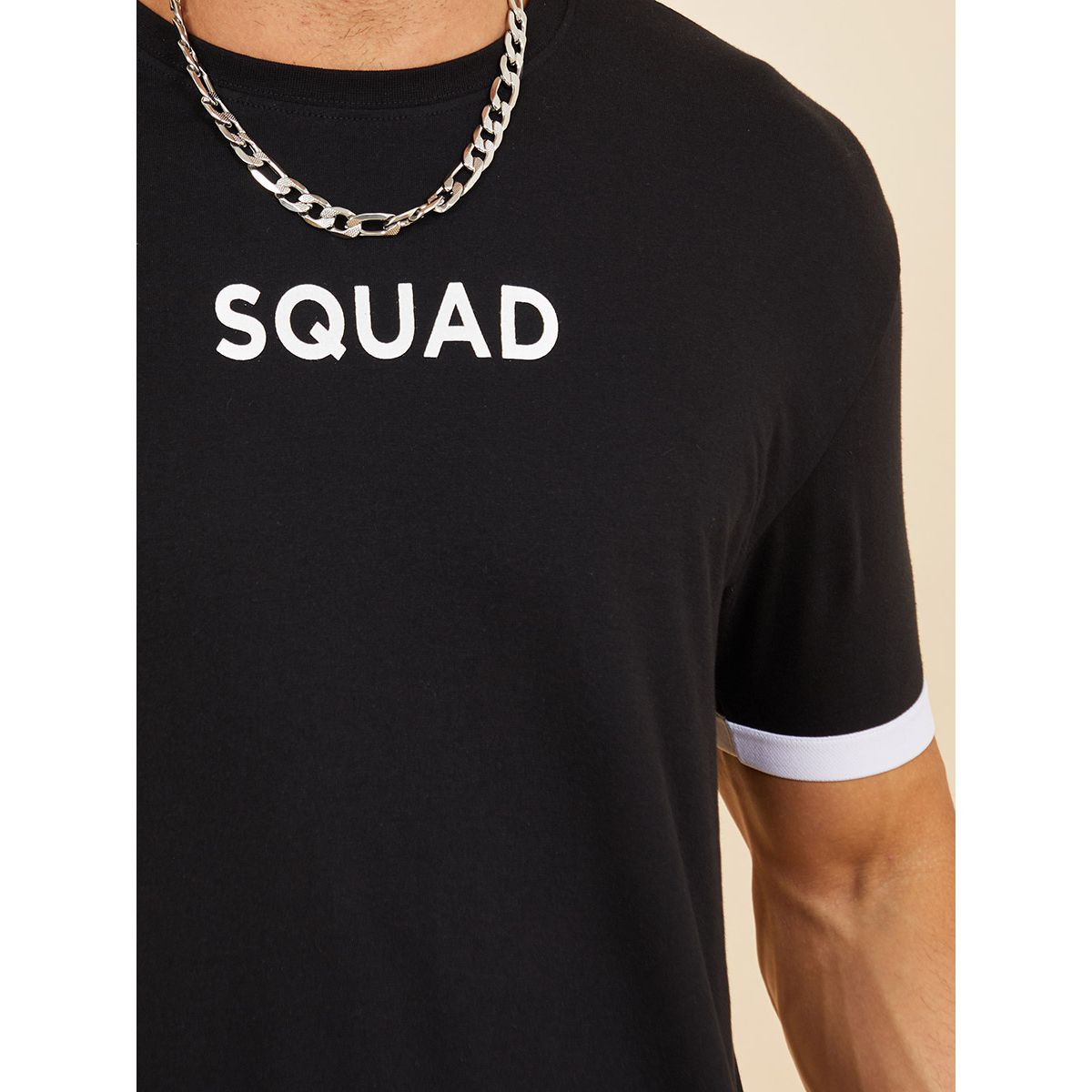 Styli Goals Slogan Print Longline T-shirt-men-clothing-tshirtsandpolos-tshirts-image-3