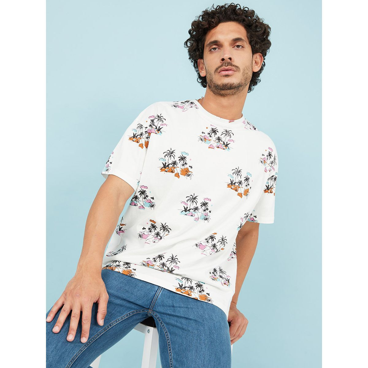 تيشيرت بقصة واسعة من ريد تايب-men-clothing-tshirtsandpolos-tshirts-image-1