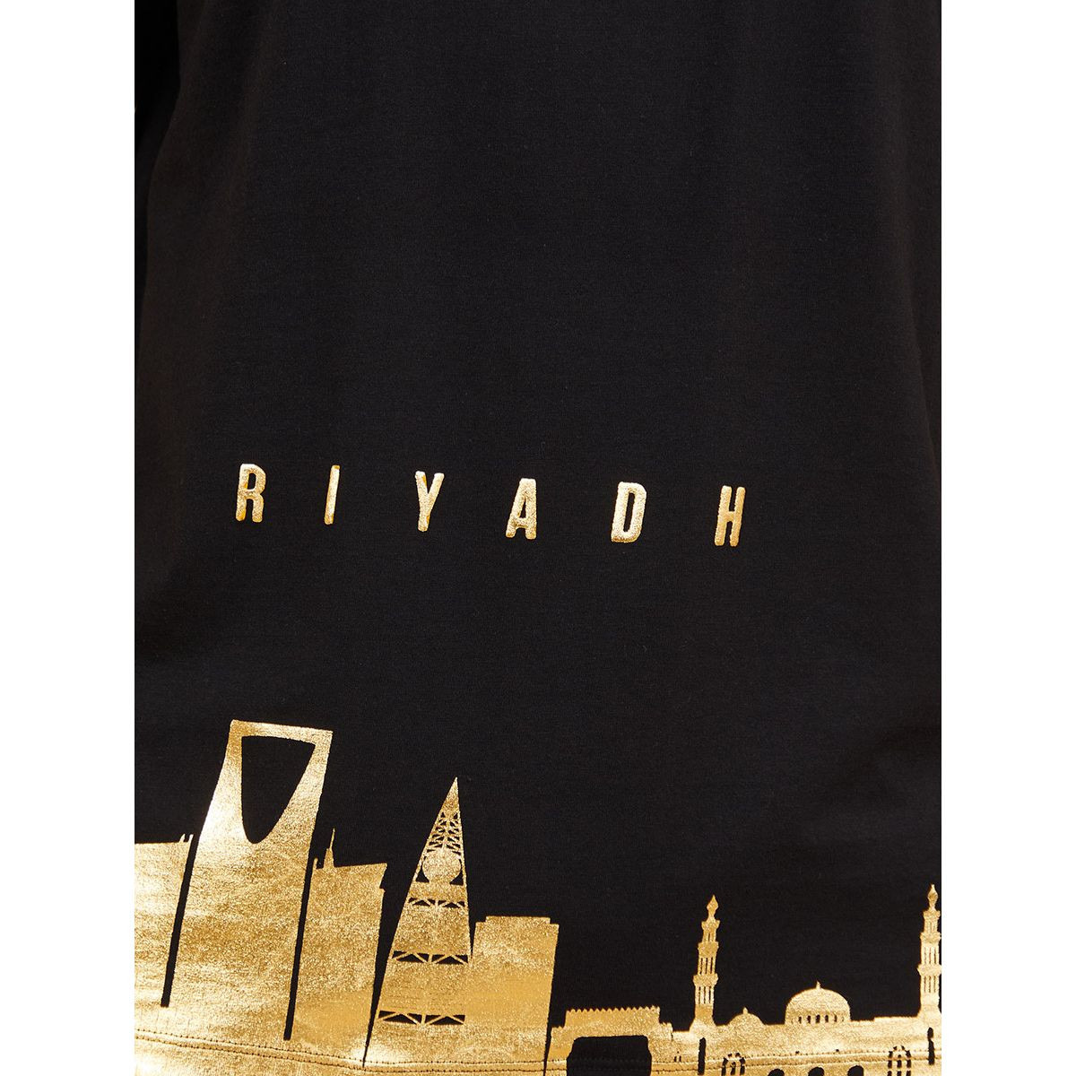 Styli City Skyline Golden Foil Print Oversized Fit T-shirt-men-clothing-tshirtsandpolos-tshirts-image-3