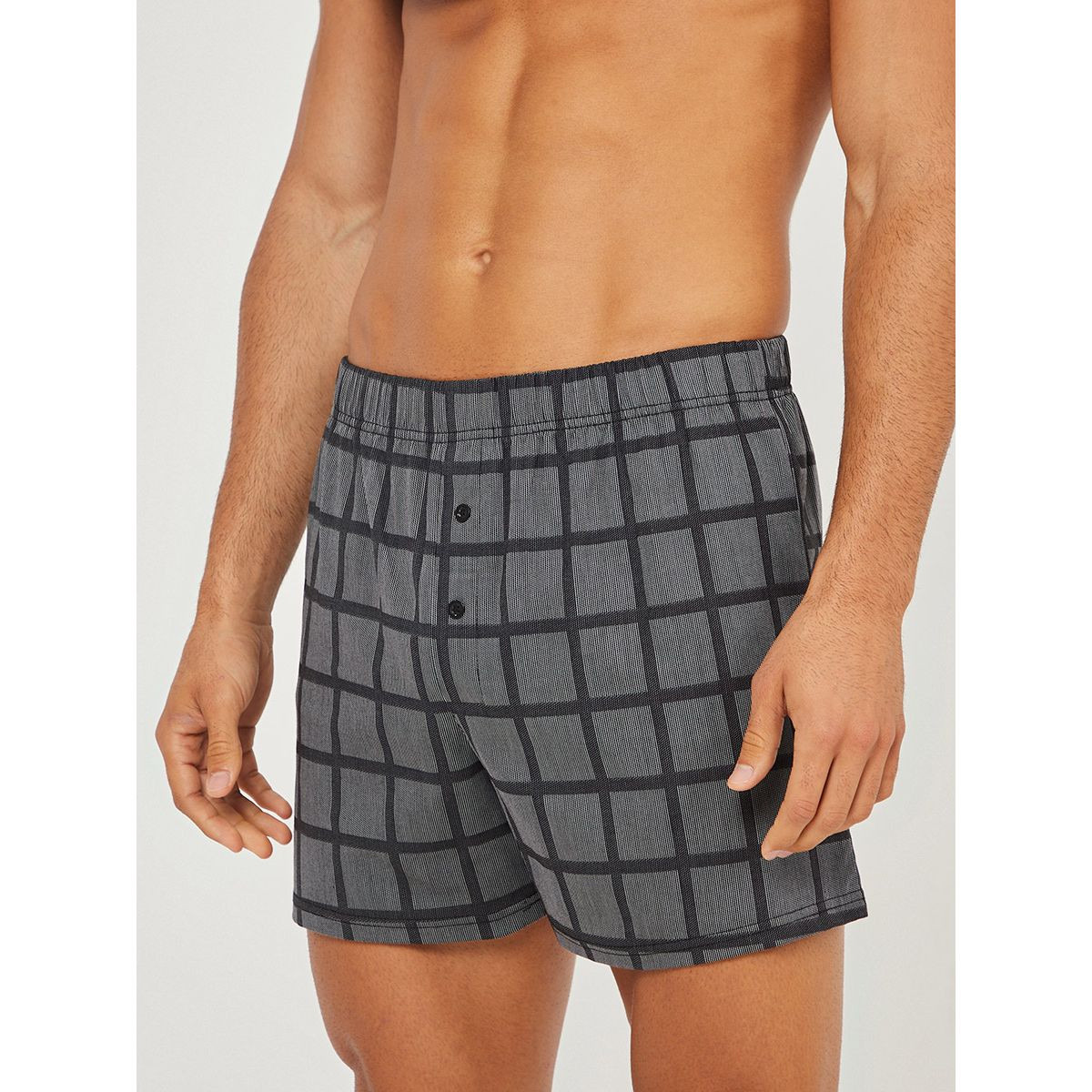 مجموعة من 2 بوكسر مطبع بمربعات من ستايلي-men-clothing-innerwear-underwear-image-3