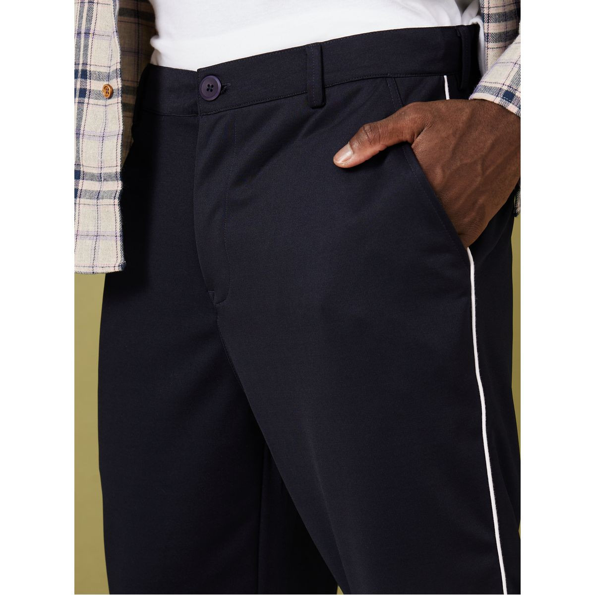 بنطال محبوك بحزوز جانبية-men-clothing-bottoms-trousersandchinos-trousers-image-3