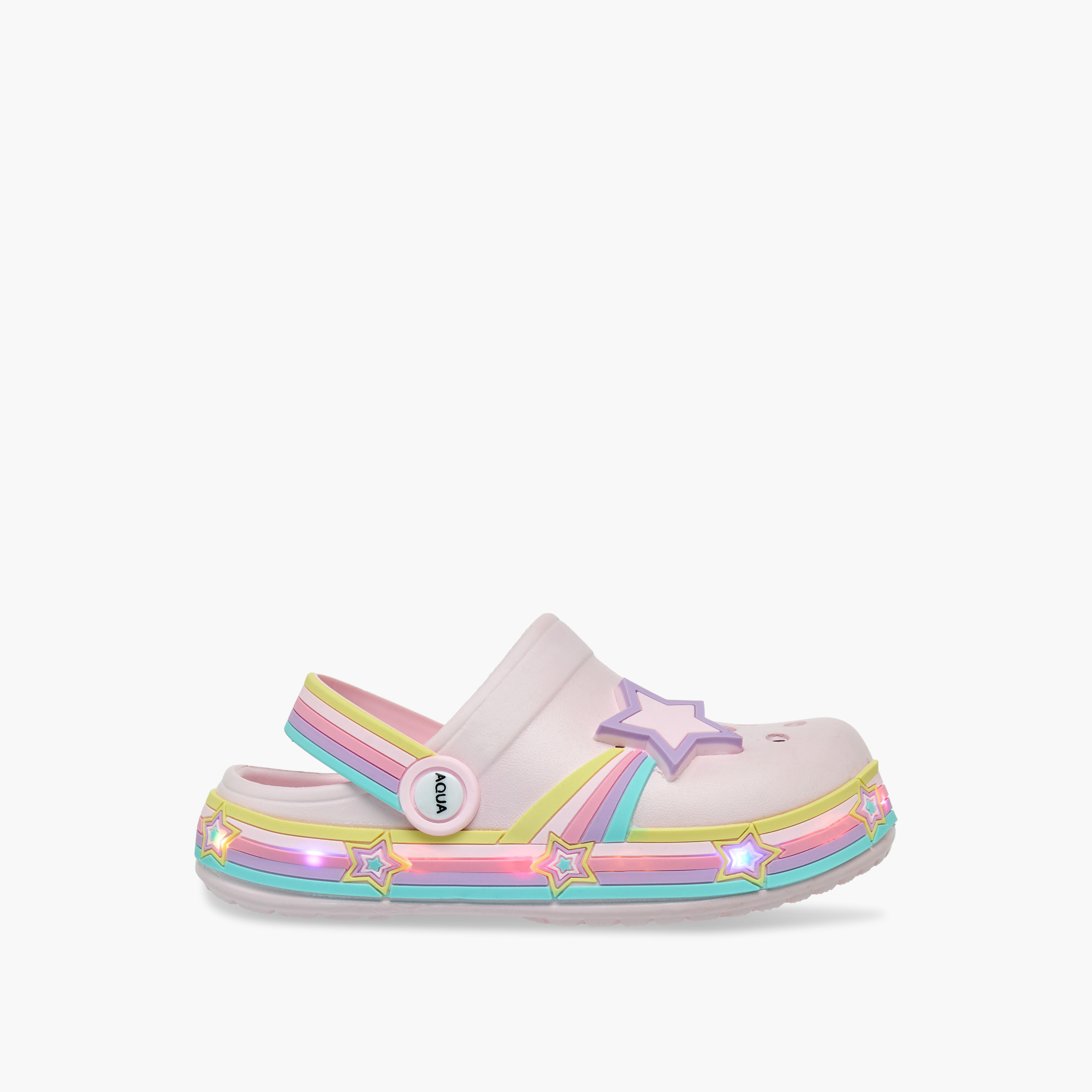 Aqua Girls Light-Up Clogs-girls-shoes-sandals-image-6