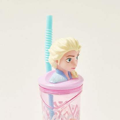 Disney 3D Elsa Figurine Tumbler with Straw - 360 ml