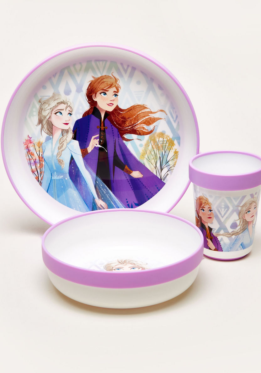 Disney Frozen II Print 3-Piece Dinner Set-Mealtime Essentials-image-0