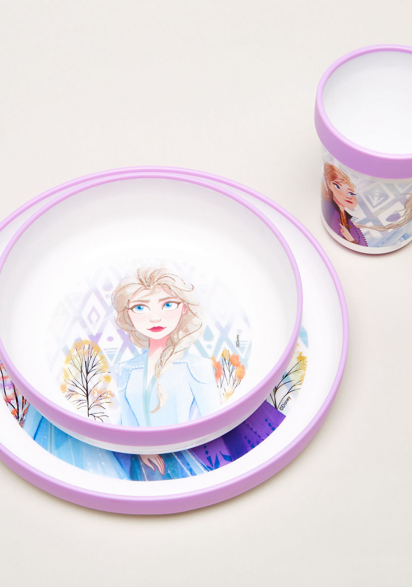 Disney Frozen II Print 3-Piece Dinner Set-Mealtime Essentials-image-1