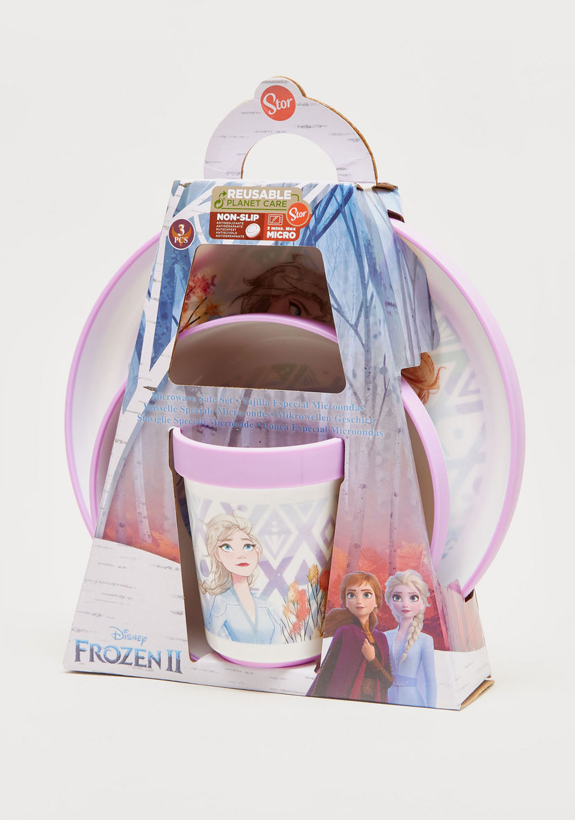 Disney Frozen II Print 3-Piece Dinner Set-Mealtime Essentials-image-3