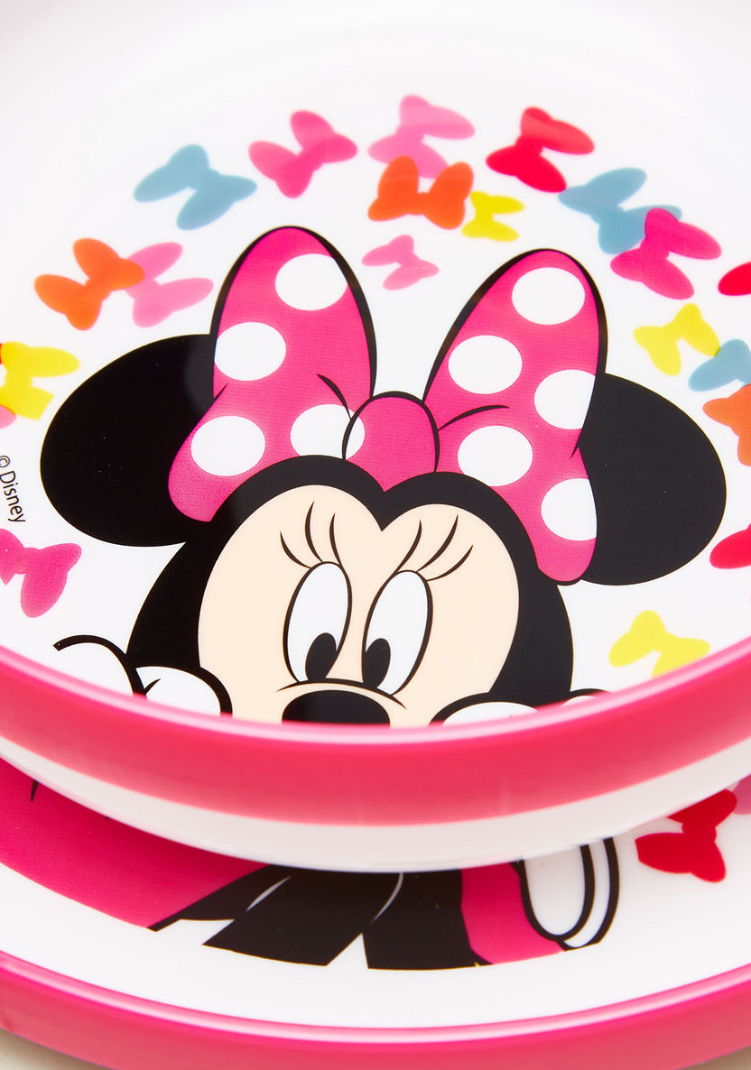 Disney Minnie Mouse Print 3-Piece Dinner Set-Mealtime Essentials-image-2