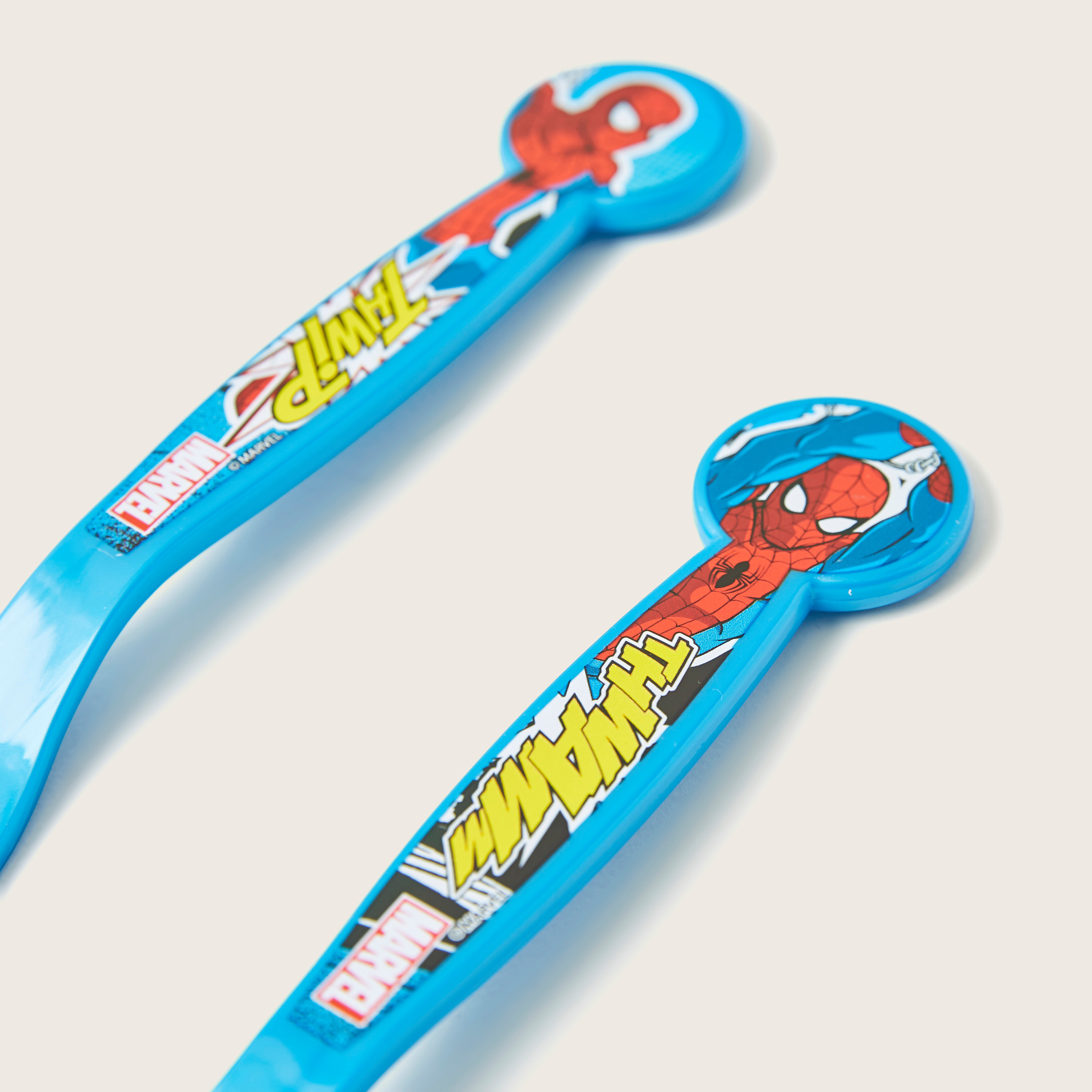 Spider-Man Print Spoon and Fork Set-baby-feeding-mealtimeessentials-image-3