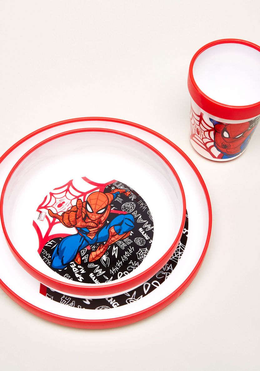 Spider-Man Print 3-Piece Dinner Set-Mealtime Essentials-image-1