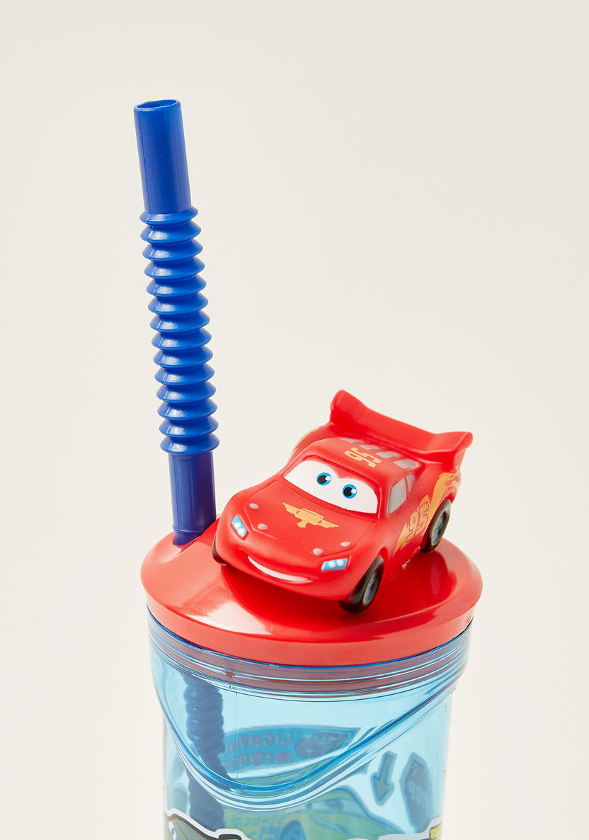 Disney 3D Cars Figurine Tumbler with Straw - 360 ml-Mealtime Essentials-image-1