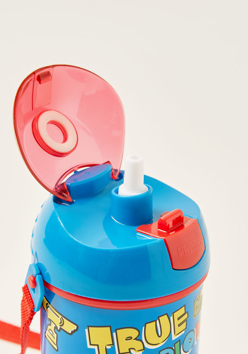 Cars Printed Bottle with Pop-Up Lid and Strap-Mealtime Essentials-image-2
