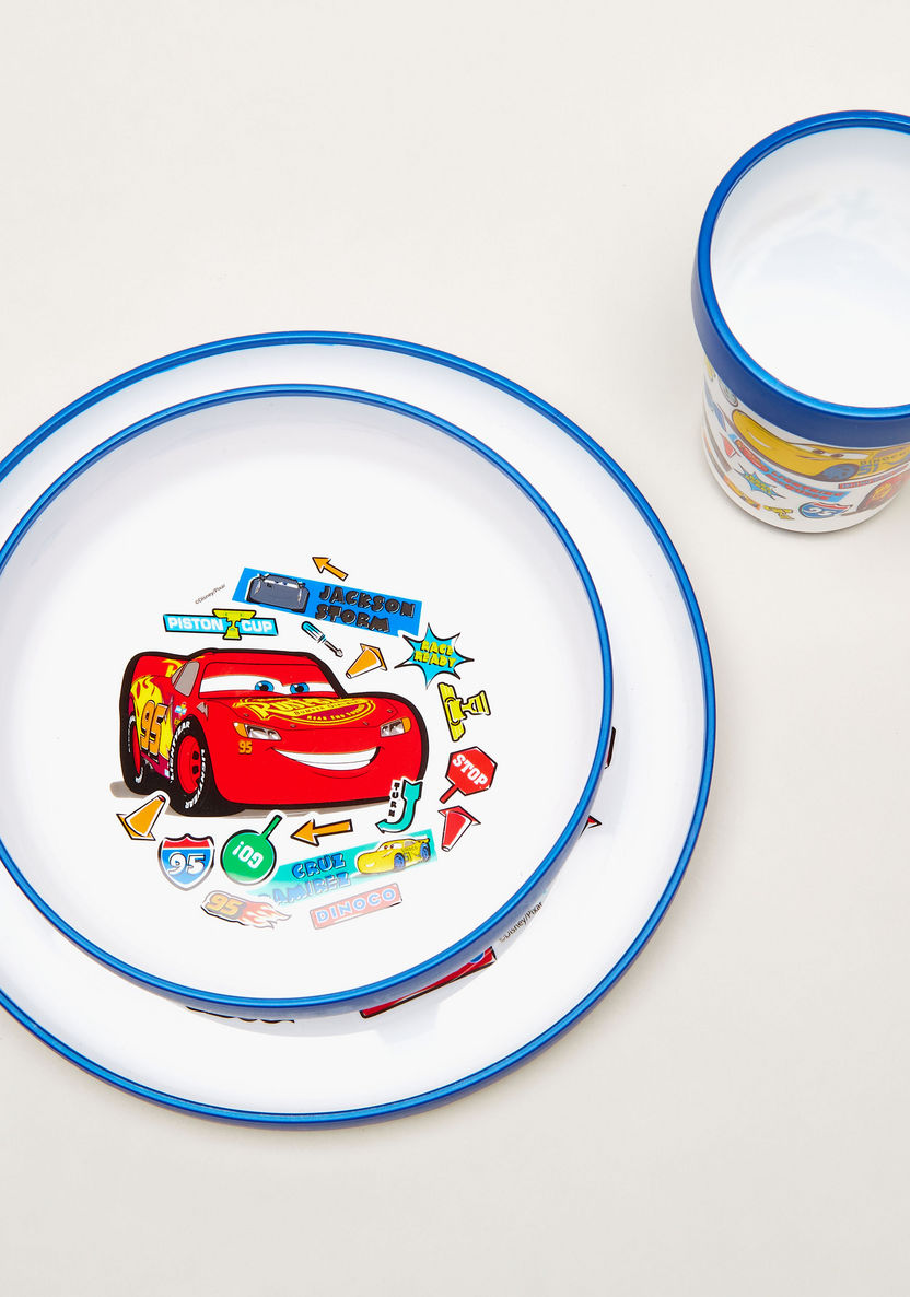 Disney Cars Print 3-Piece Dinner Set-Mealtime Essentials-image-1