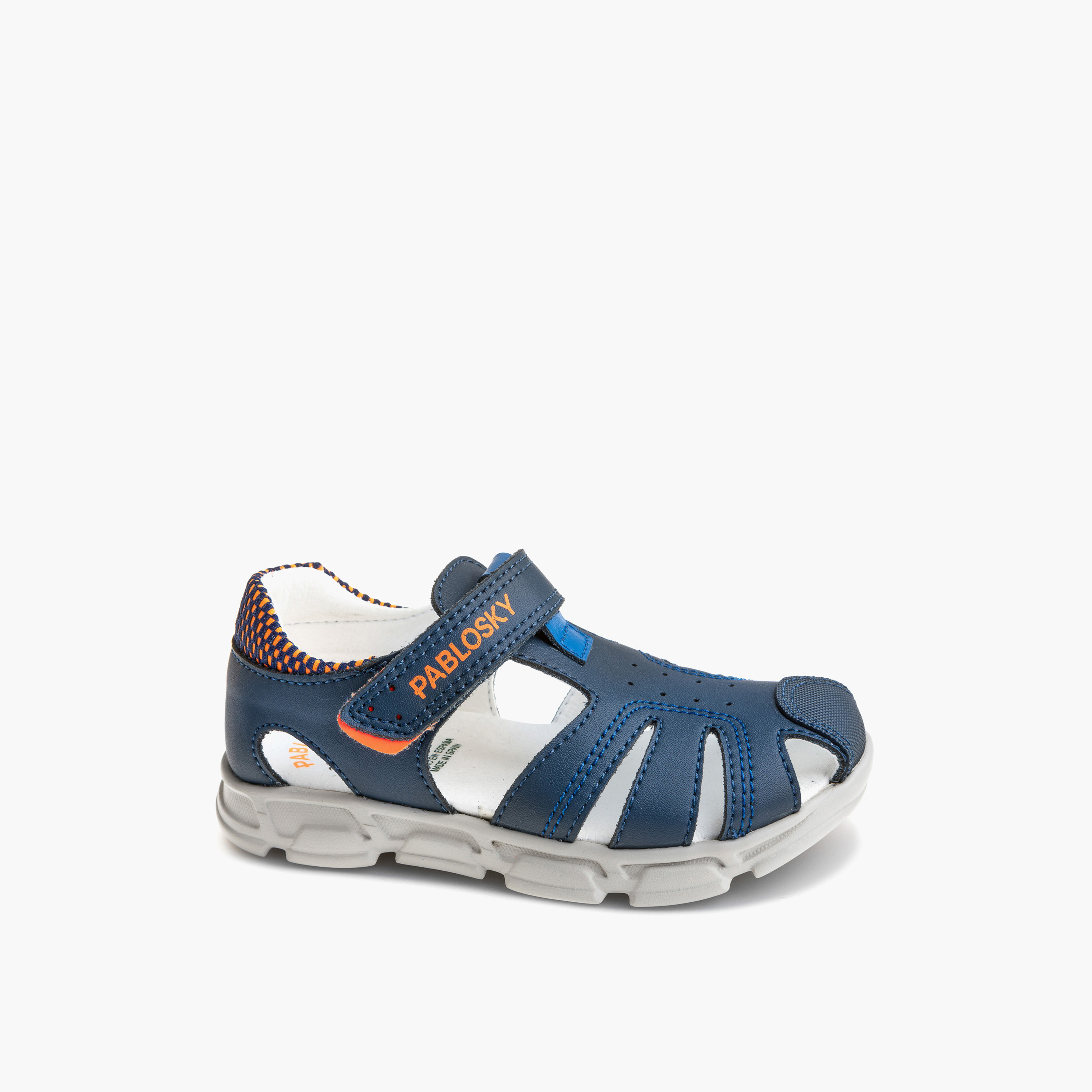 Pablosky Boys' Strap Sandals with Hook and Loop Closure-boys-shoes-sandals-image-1