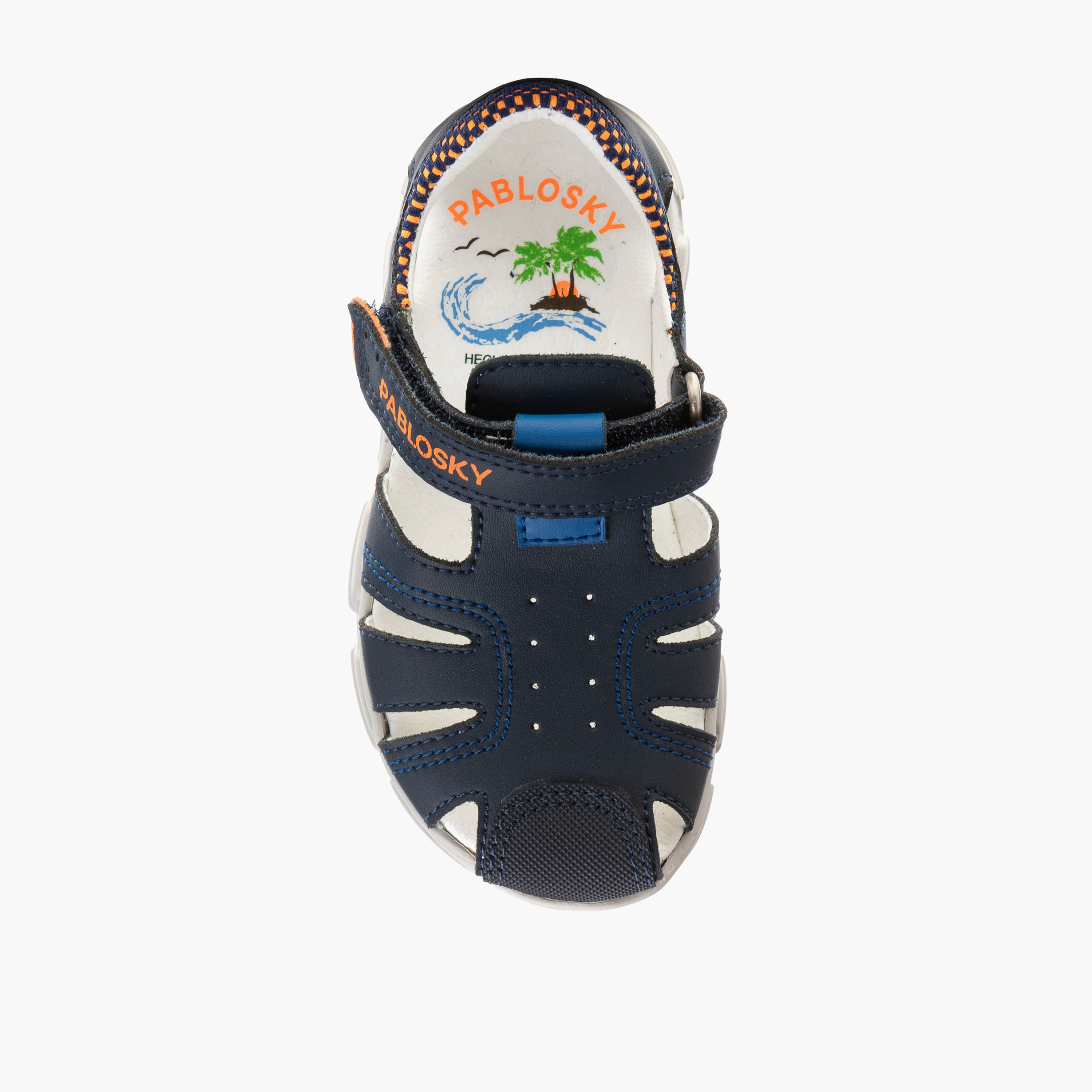 Pablosky Boys' Strap Sandals with Hook and Loop Closure-boys-shoes-sandals-image-4