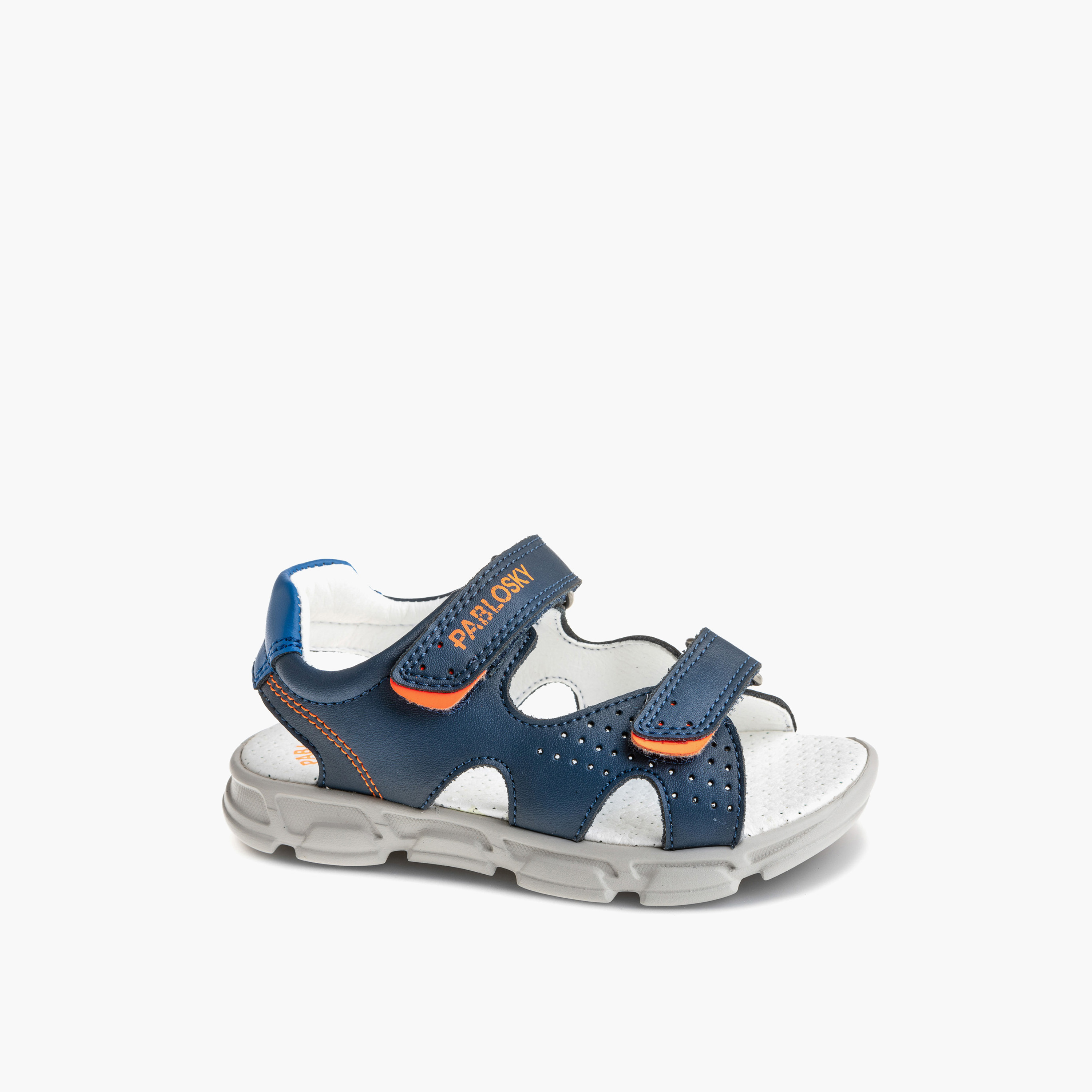 Pablosky Boys' Strap Sandals with Hook and Loop Closure-boys-shoes-sandals-image-1