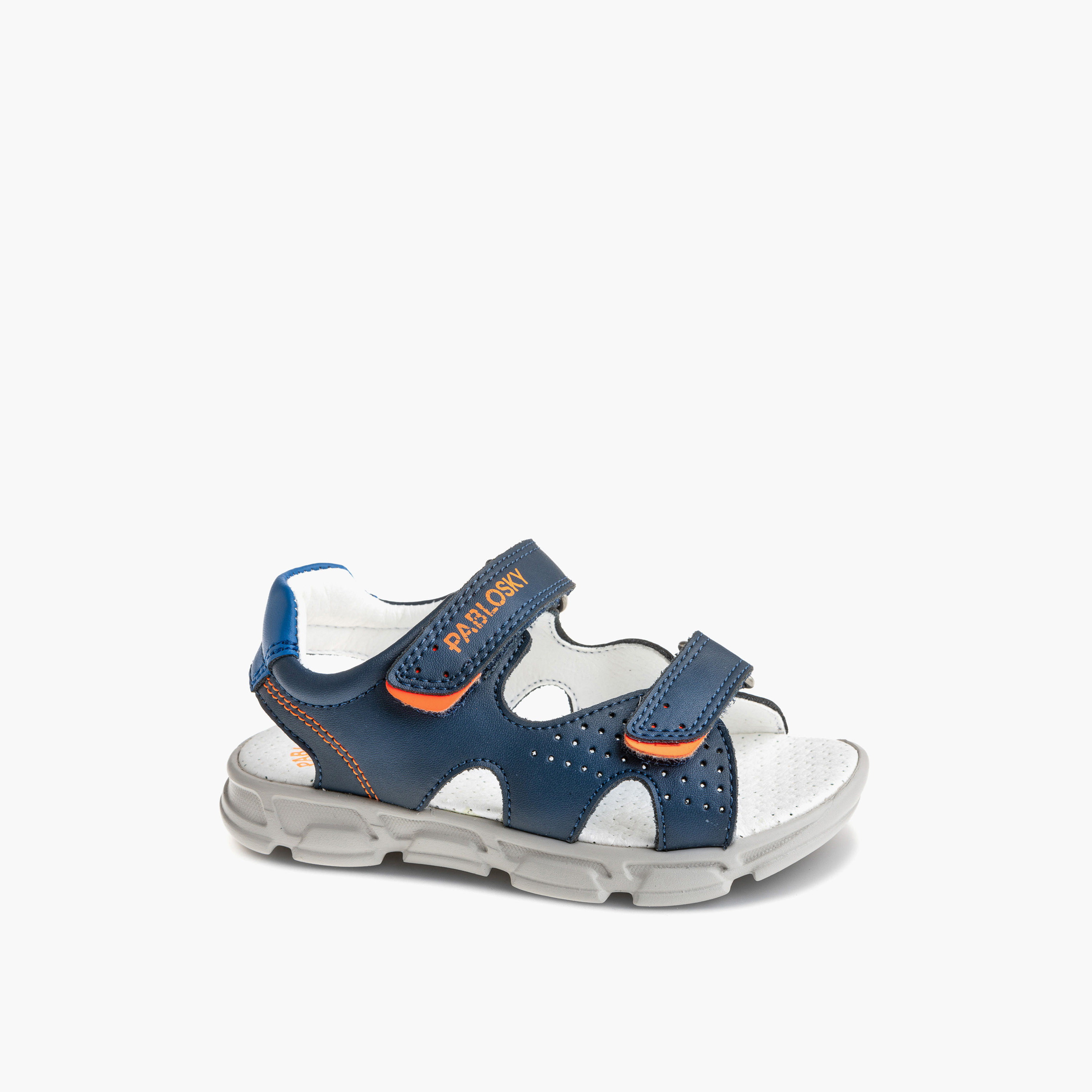 Pablosky Boys' Strap Sandals with Hook and Loop Closure-baby-boys-shoes-sandals-image-1