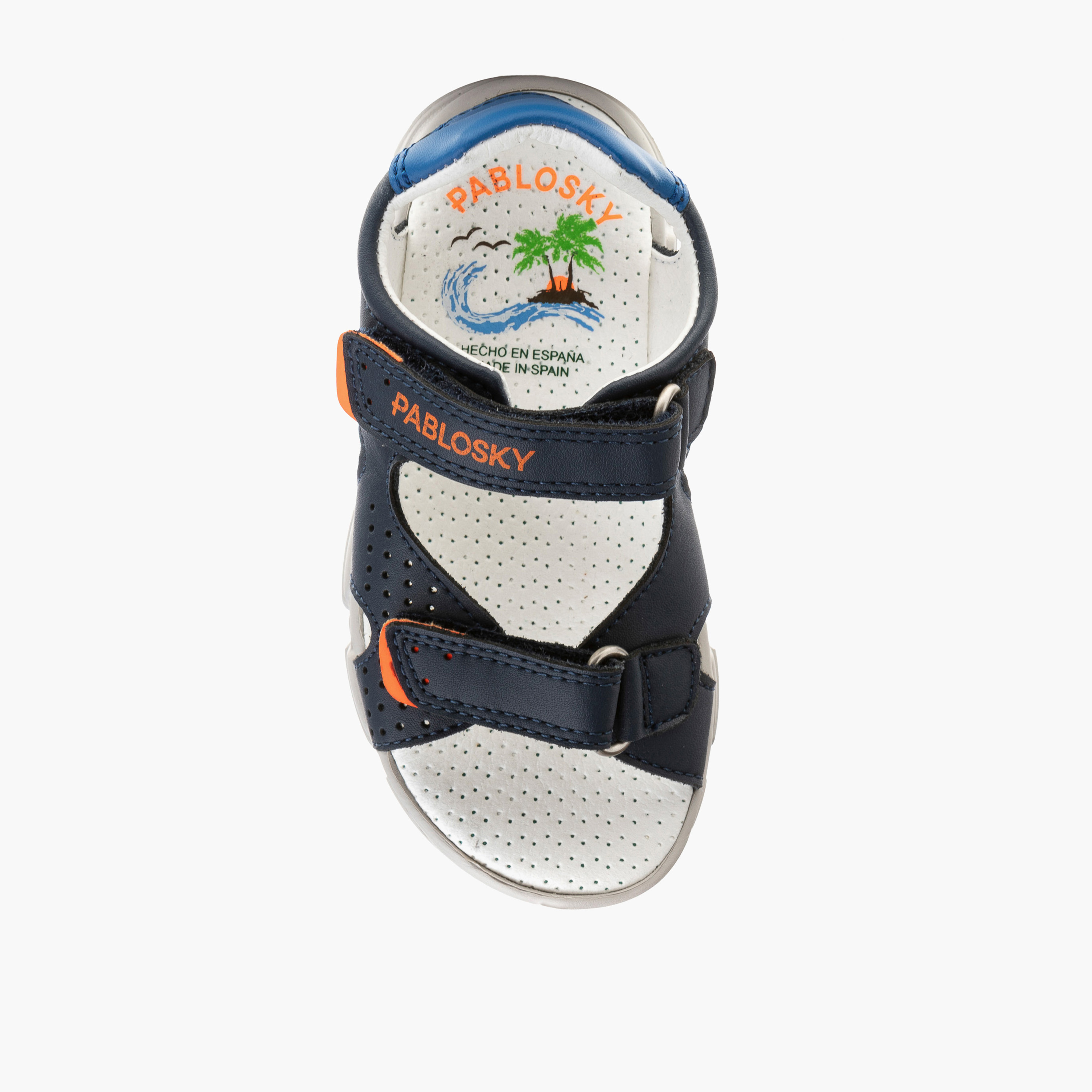 Pablosky Boys' Strap Sandals with Hook and Loop Closure-baby-boys-shoes-sandals-image-4