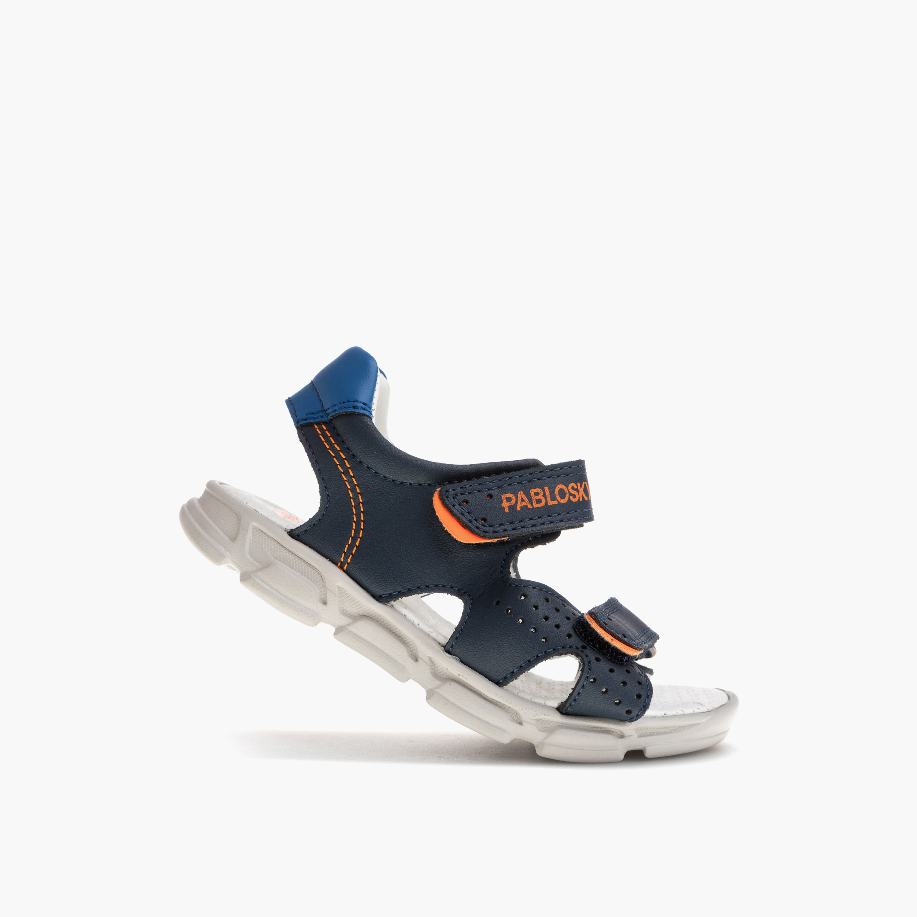Pablosky Boys' Strap Sandals with Hook and Loop Closure-baby-boys-shoes-sandals-image-5