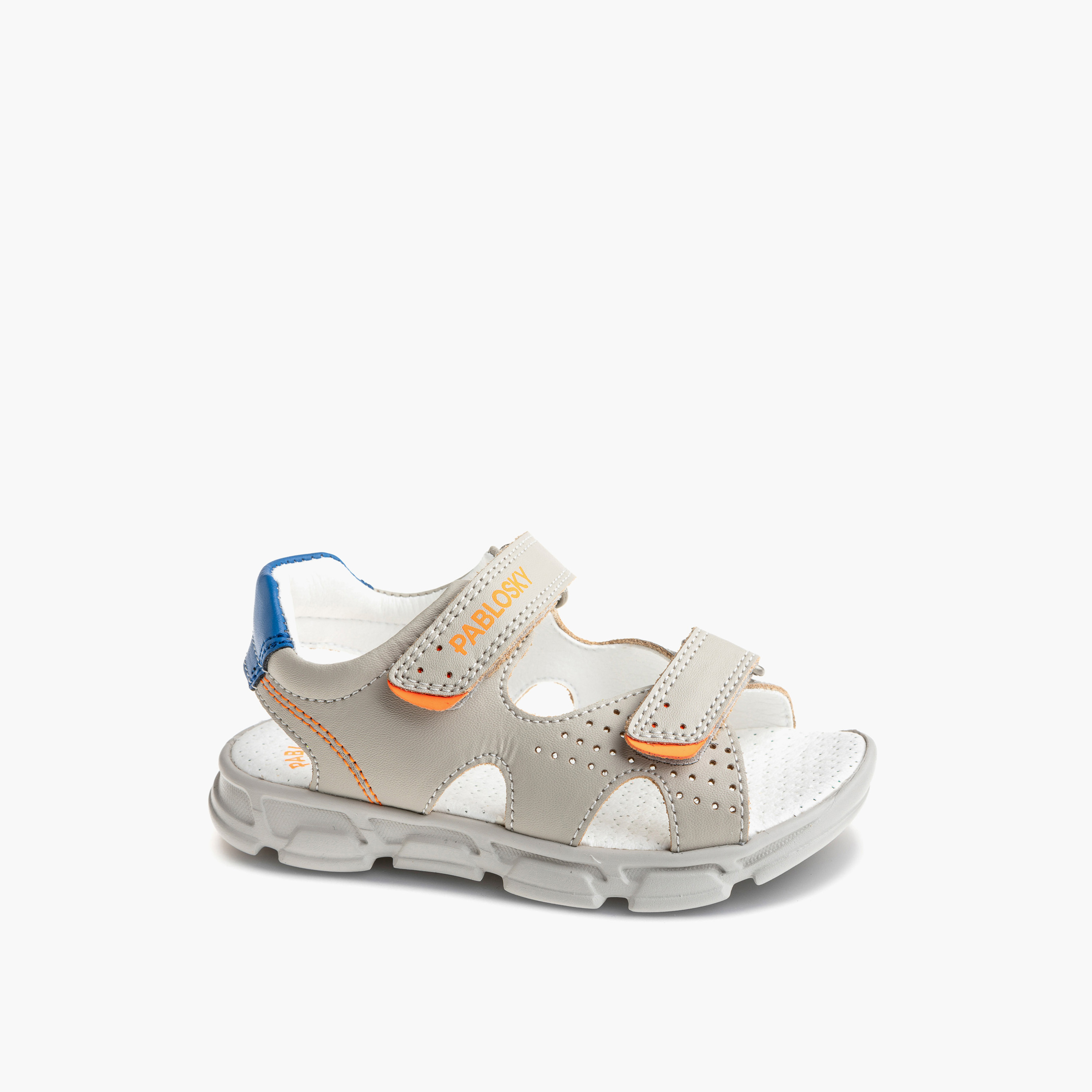 Pablosky Boys' Strap Sandals with Hook and Loop Closure-boys-shoes-sandals-image-1
