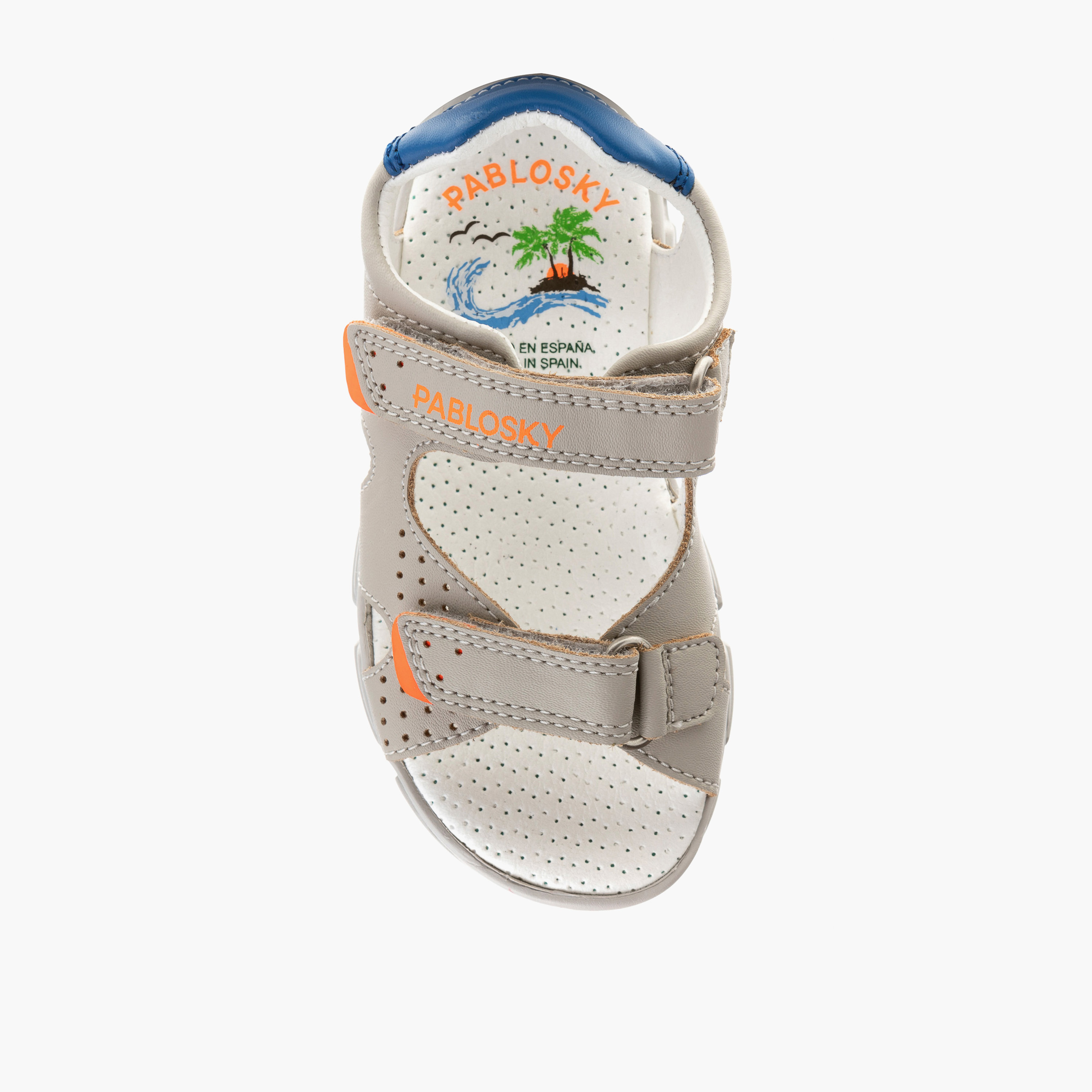 Pablosky Boys' Strap Sandals with Hook and Loop Closure-boys-shoes-sandals-image-4