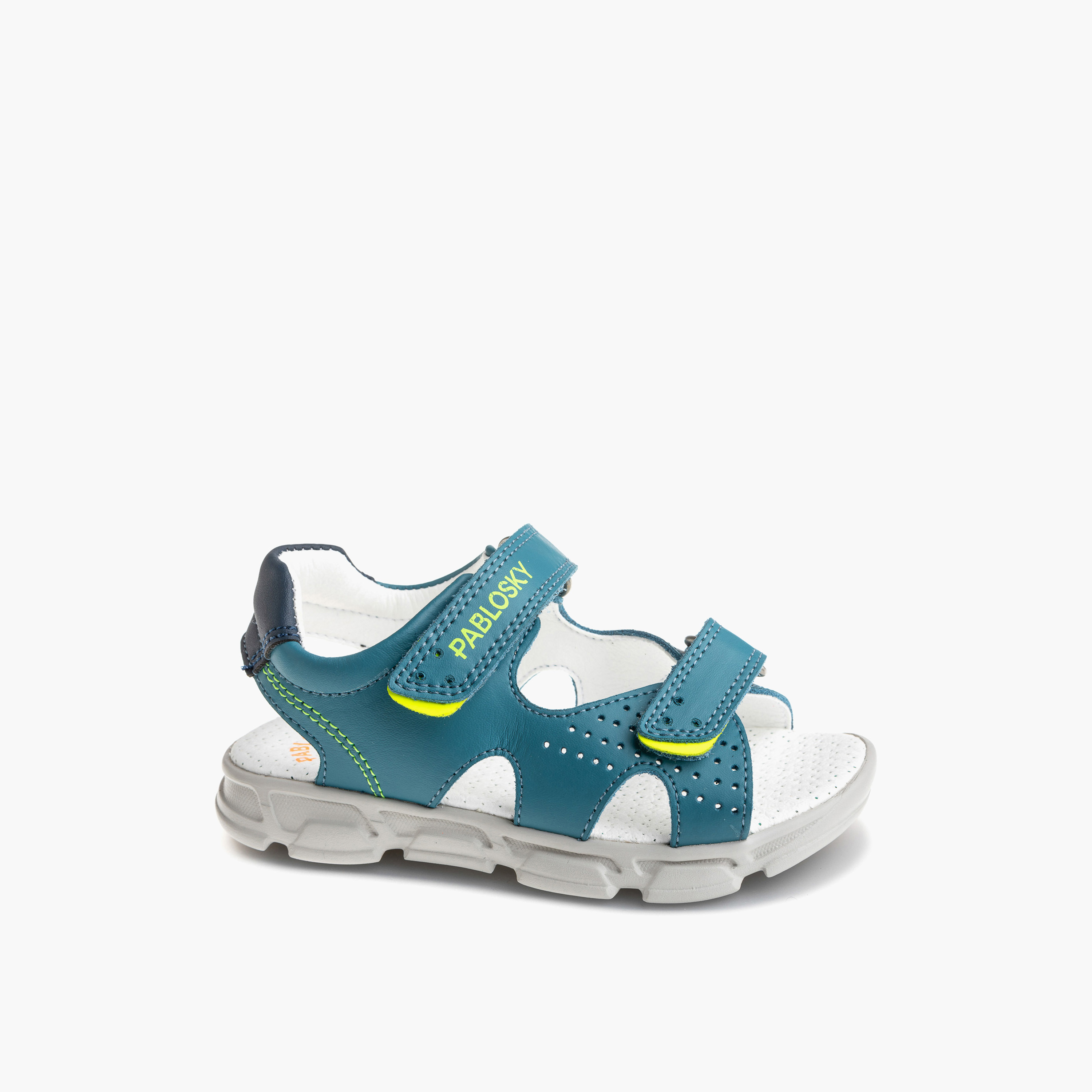 Pablosky Boys' Strap Sandals with Hook and Loop Closure-boys-shoes-sandals-image-1