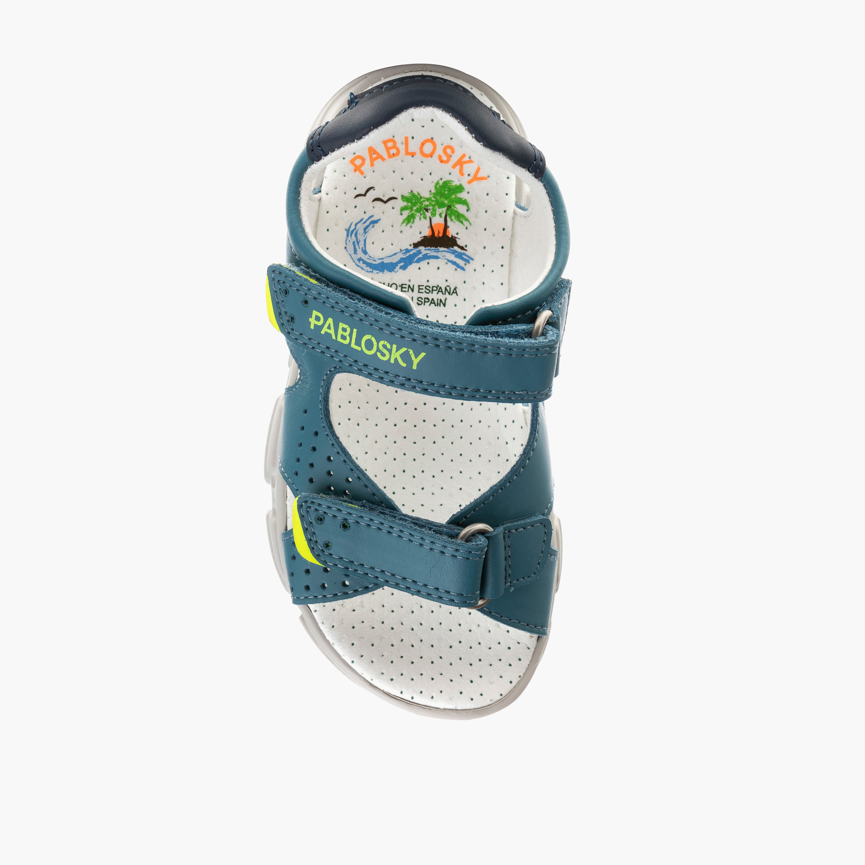 Pablosky Boys' Strap Sandals with Hook and Loop Closure-boys-shoes-sandals-image-4