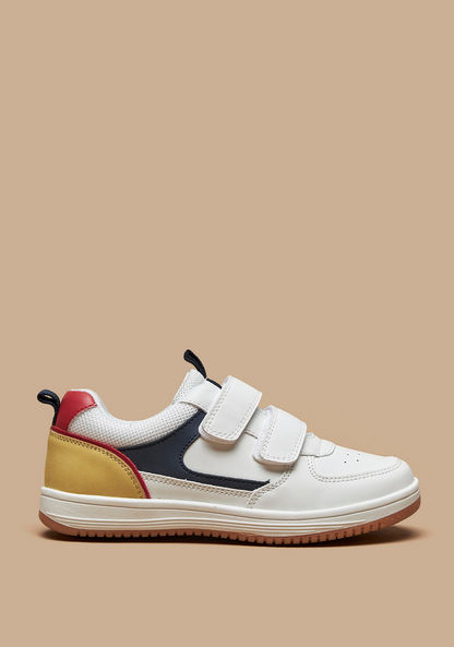 Mister Duchini Colourblock Sneakers with Hook and Loop Closure-Boy%27s Sneakers-image-0
