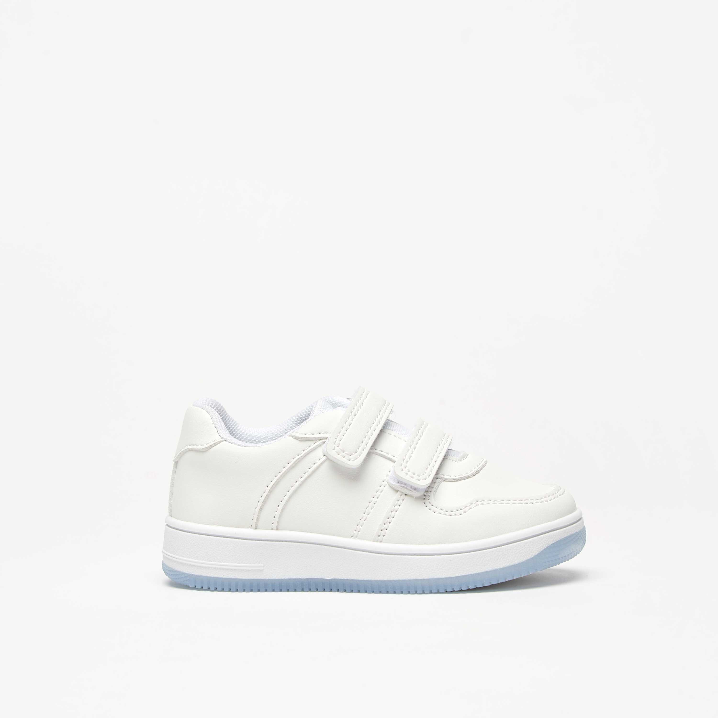 Barefeet Solid Sneakers with Hook and Loop Closure-boys-shoes-sneakers-image-3