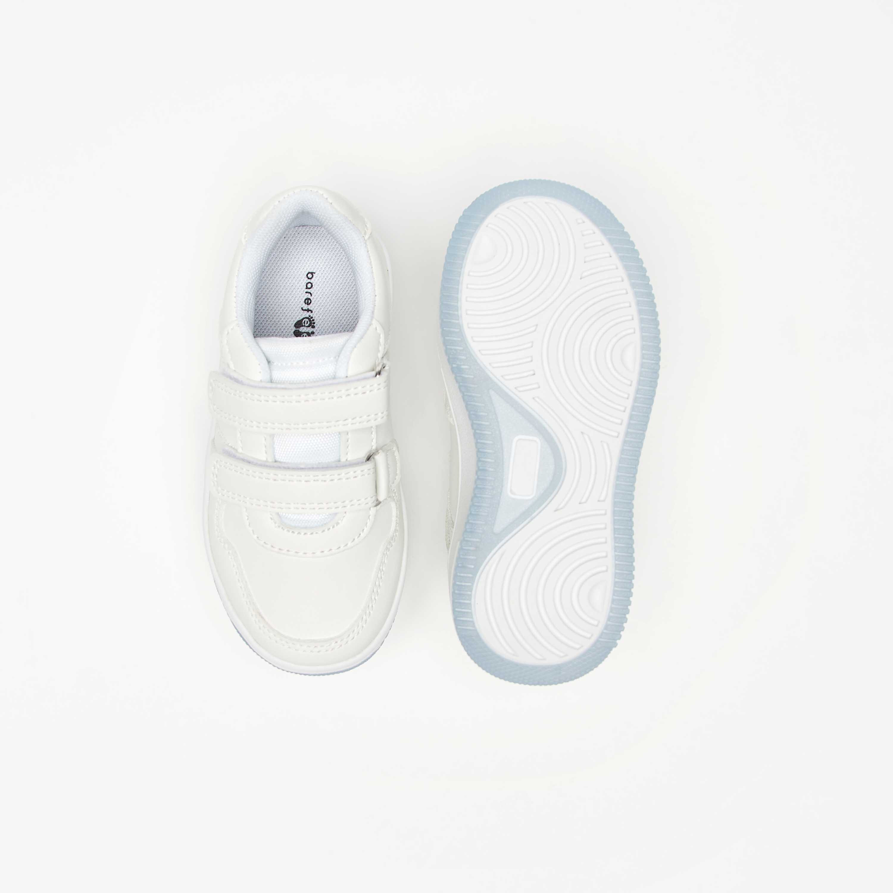 Barefeet Solid Sneakers with Hook and Loop Closure-boys-shoes-sneakers-image-4