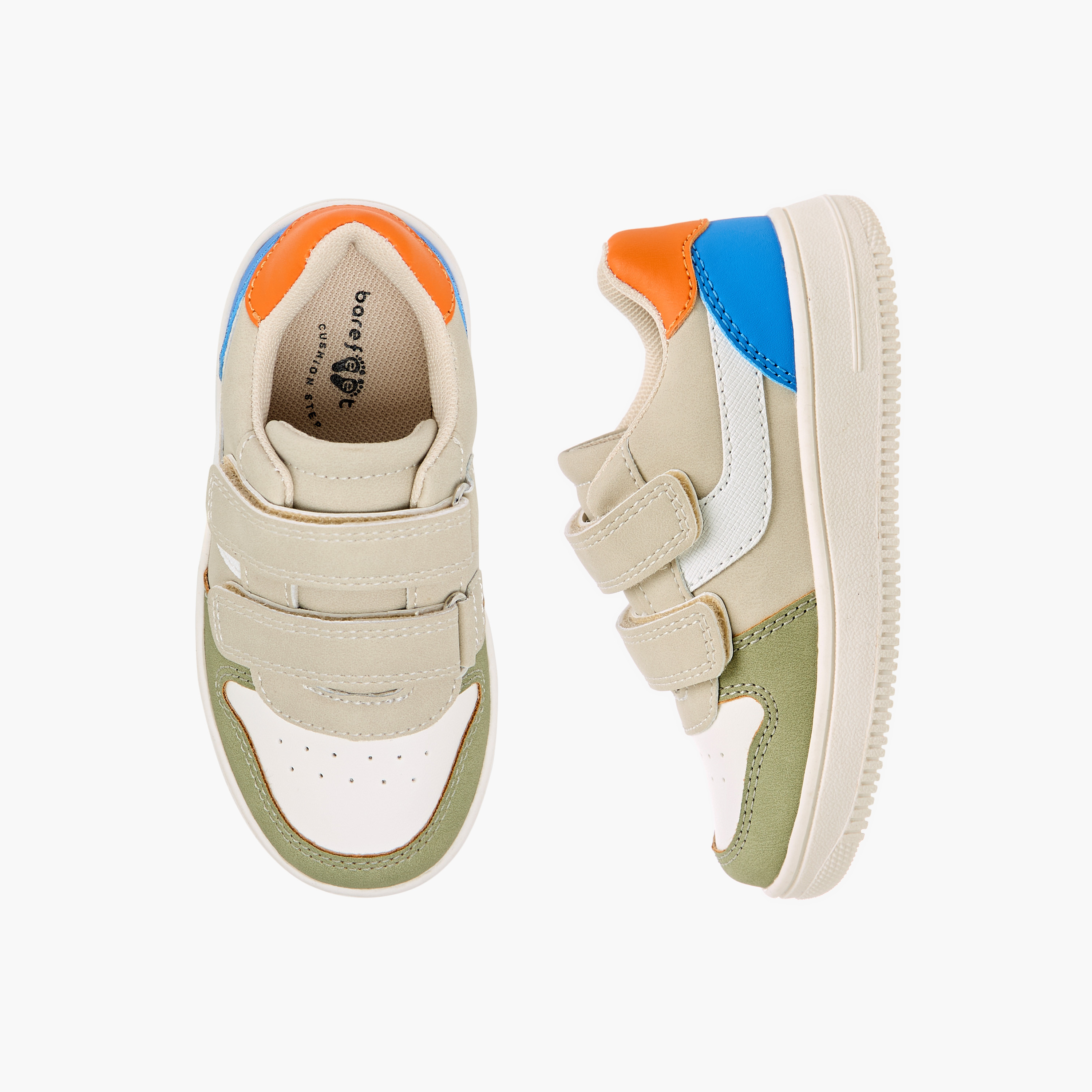 Barefeet Boys Panelled Hook and Loop Sneakers-boys-shoes-sneakers-image-1