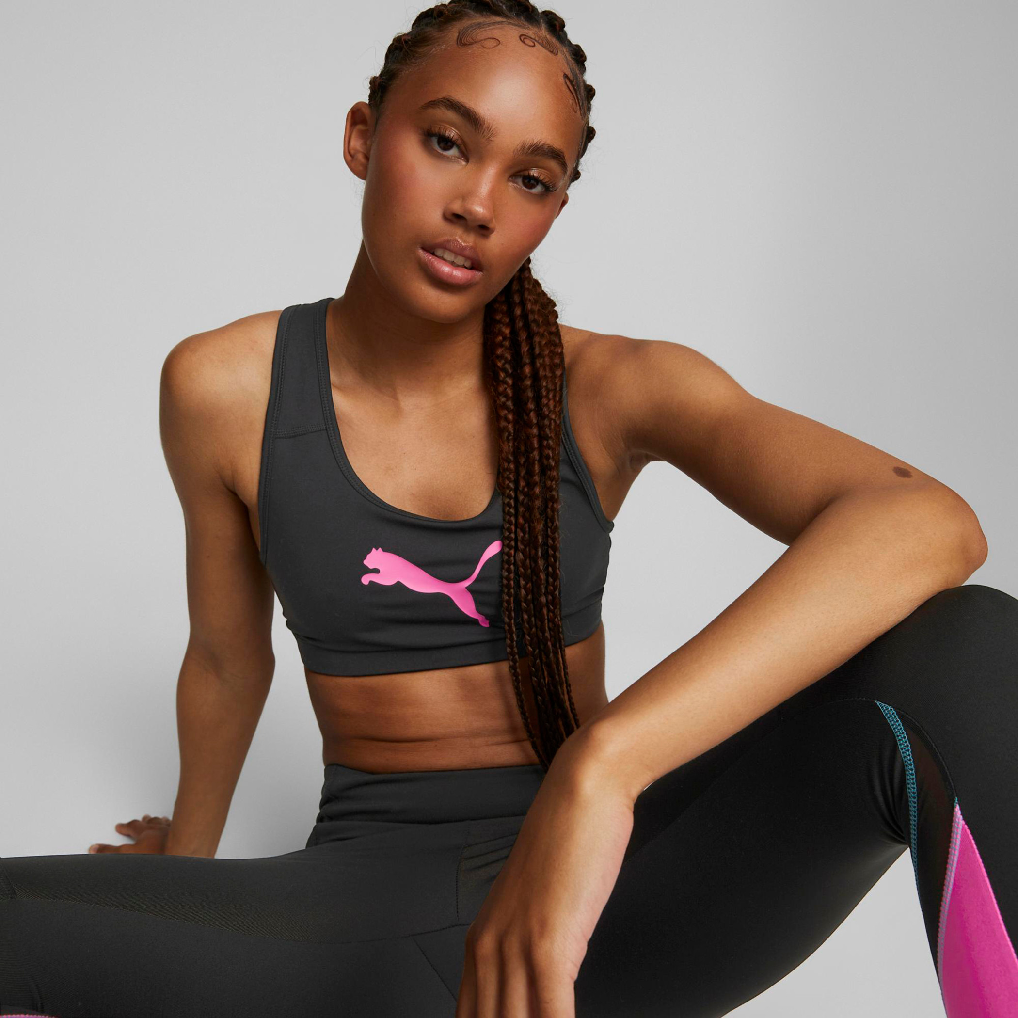 حمالة صدر رياضية للنساء من بوما ميد إمباكت 4 كيبز لوجو-women-clothing-sportswearandactivewear-sportsbras-image-1
