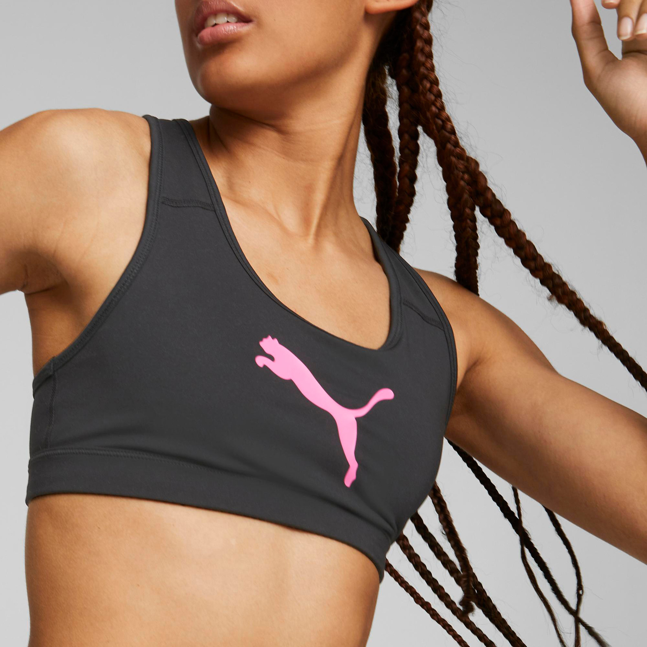 حمالة صدر رياضية للنساء من بوما ميد إمباكت 4 كيبز لوجو-women-clothing-sportswearandactivewear-sportsbras-image-4